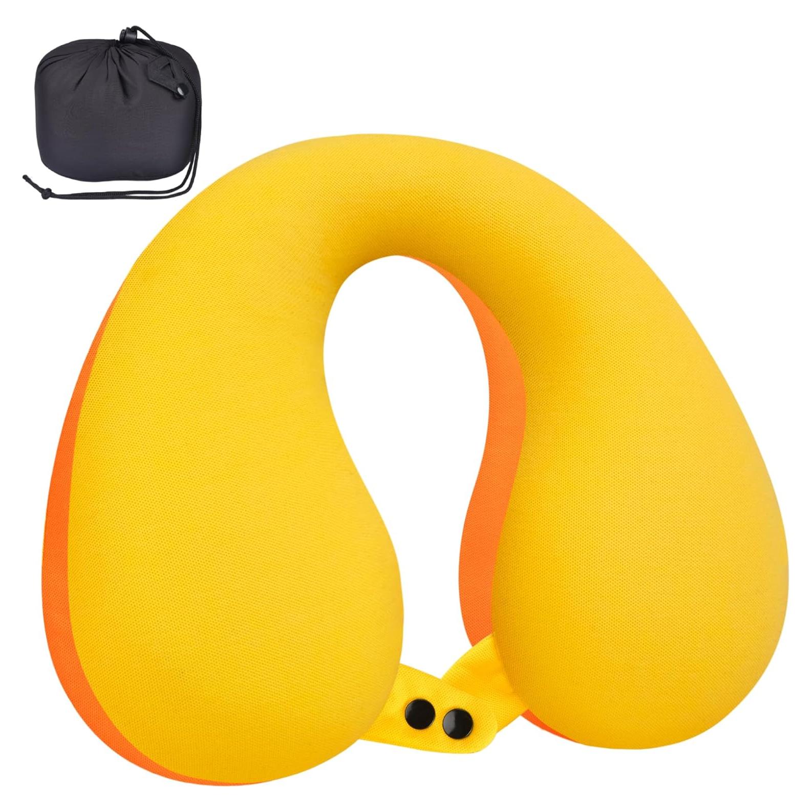 Almohada de Viaje para Niños COOLBEBE - Soporte Ergonómico Naranja