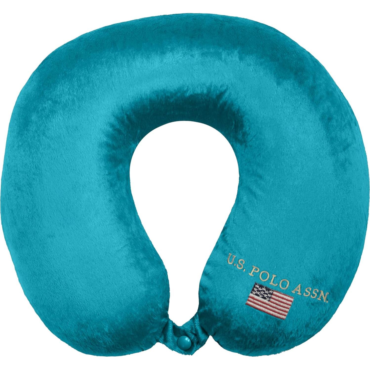 Almohada de Viaje U.S. Polo Assn. Espuma de Memoria Verde