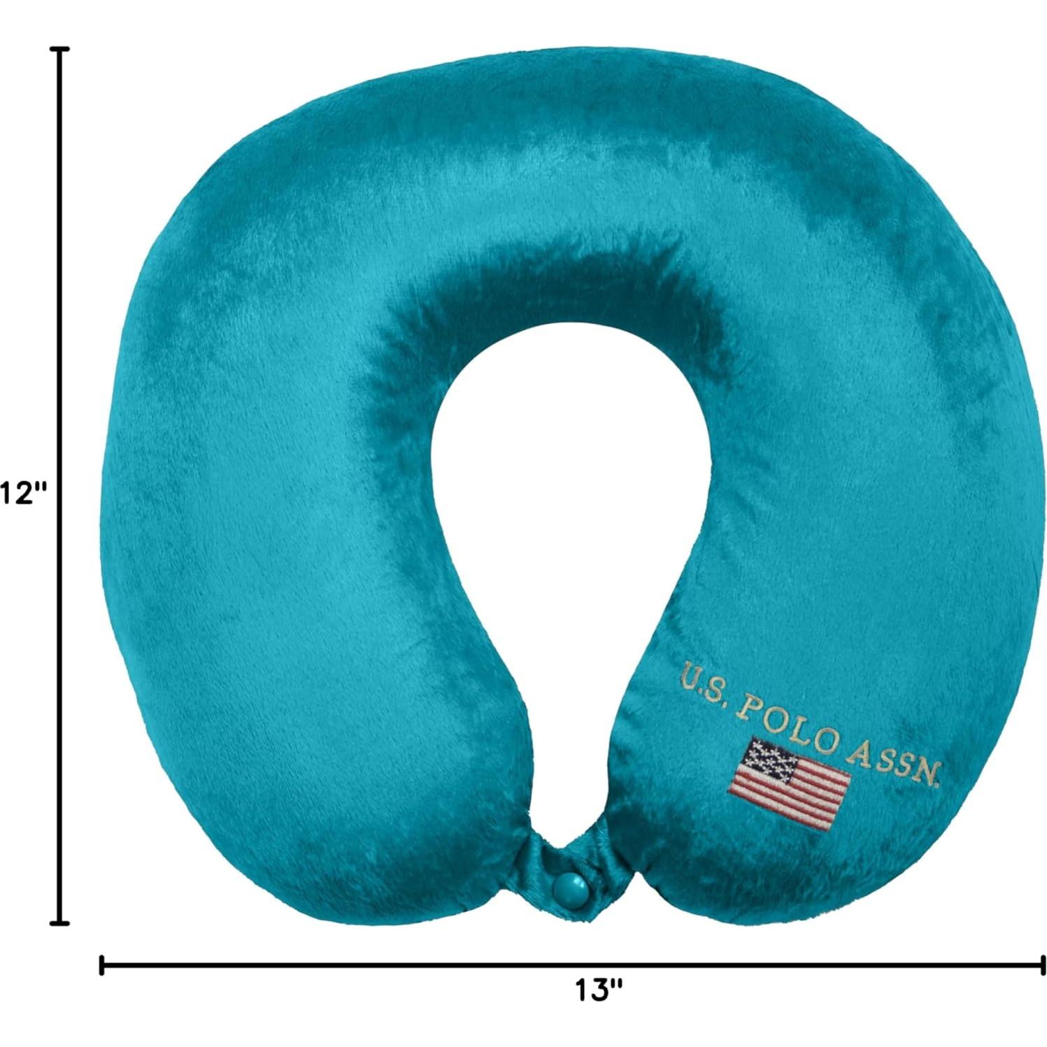 Almohada de Viaje U.S. Polo Assn. Espuma de Memoria Verde