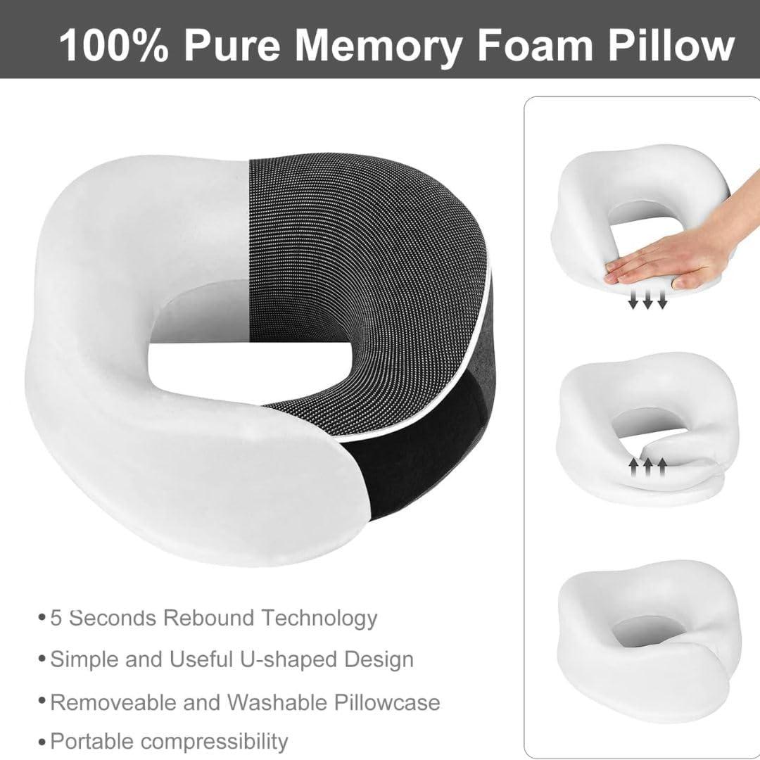 Almohada de Viaje Genérica JP Universal Espuma con Memoria Gris