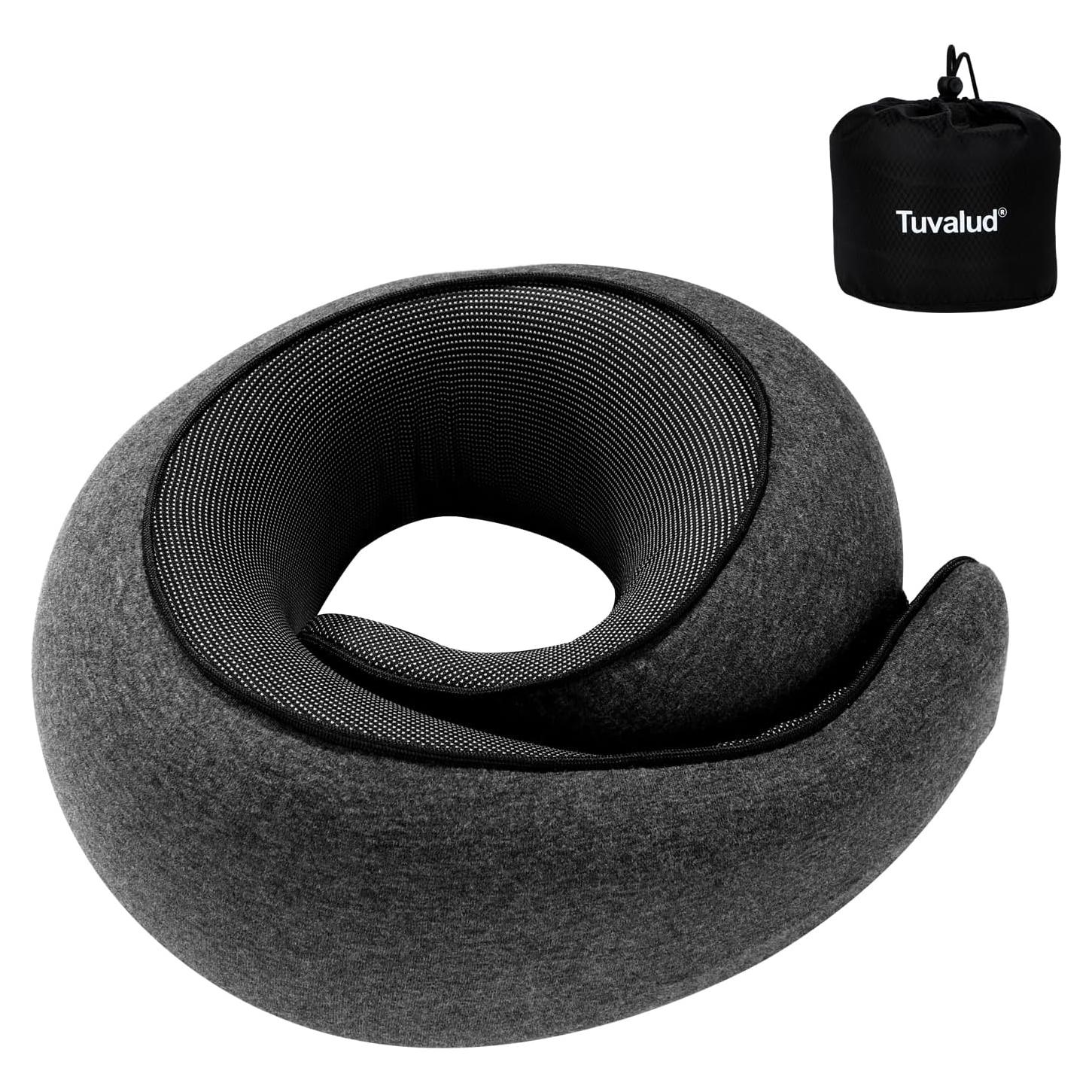 Almohada de Viaje Tuvalud CH001-1 Espuma Viscoelástica Ajustable