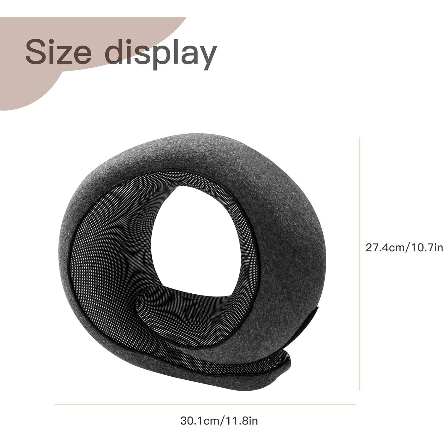 Almohada de Viaje Tuvalud CH001-1 Espuma Viscoelástica Ajustable