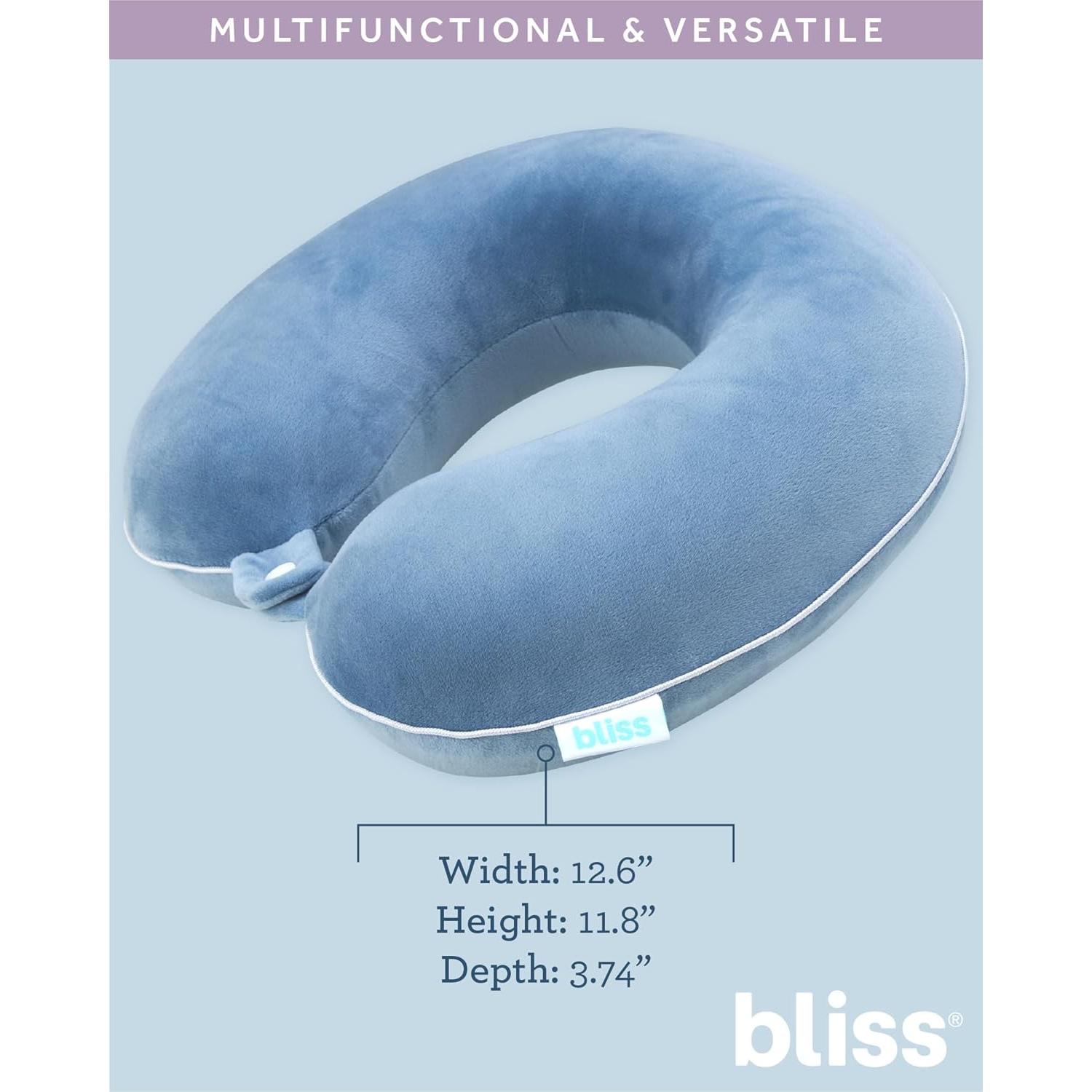 Almohada de Cuello Bliss B NECK PILLOW Espuma con Memoria Azul