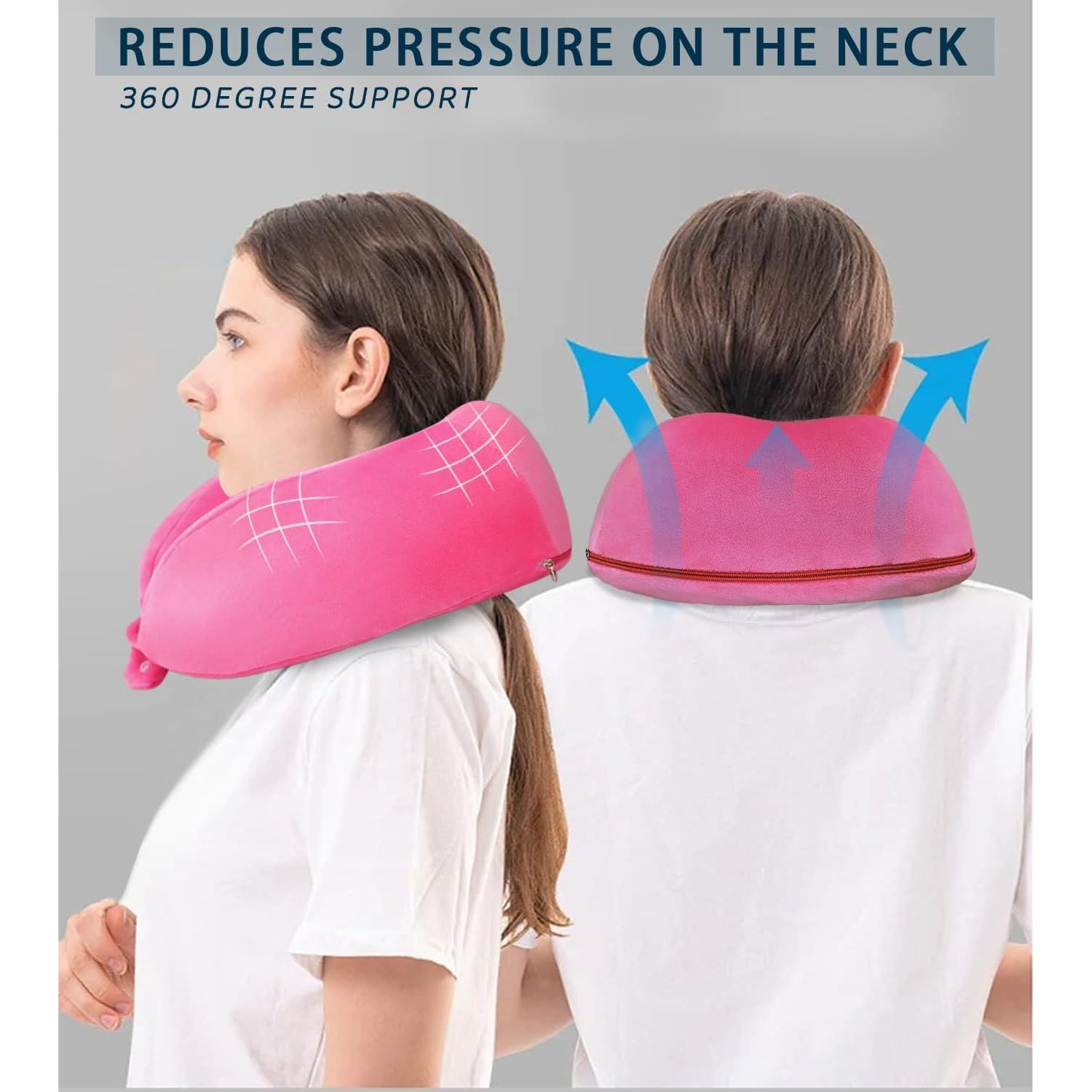 Almohada de Cuello Ajustable FEUFOAM Espuma Viscoelástica 29x25cm