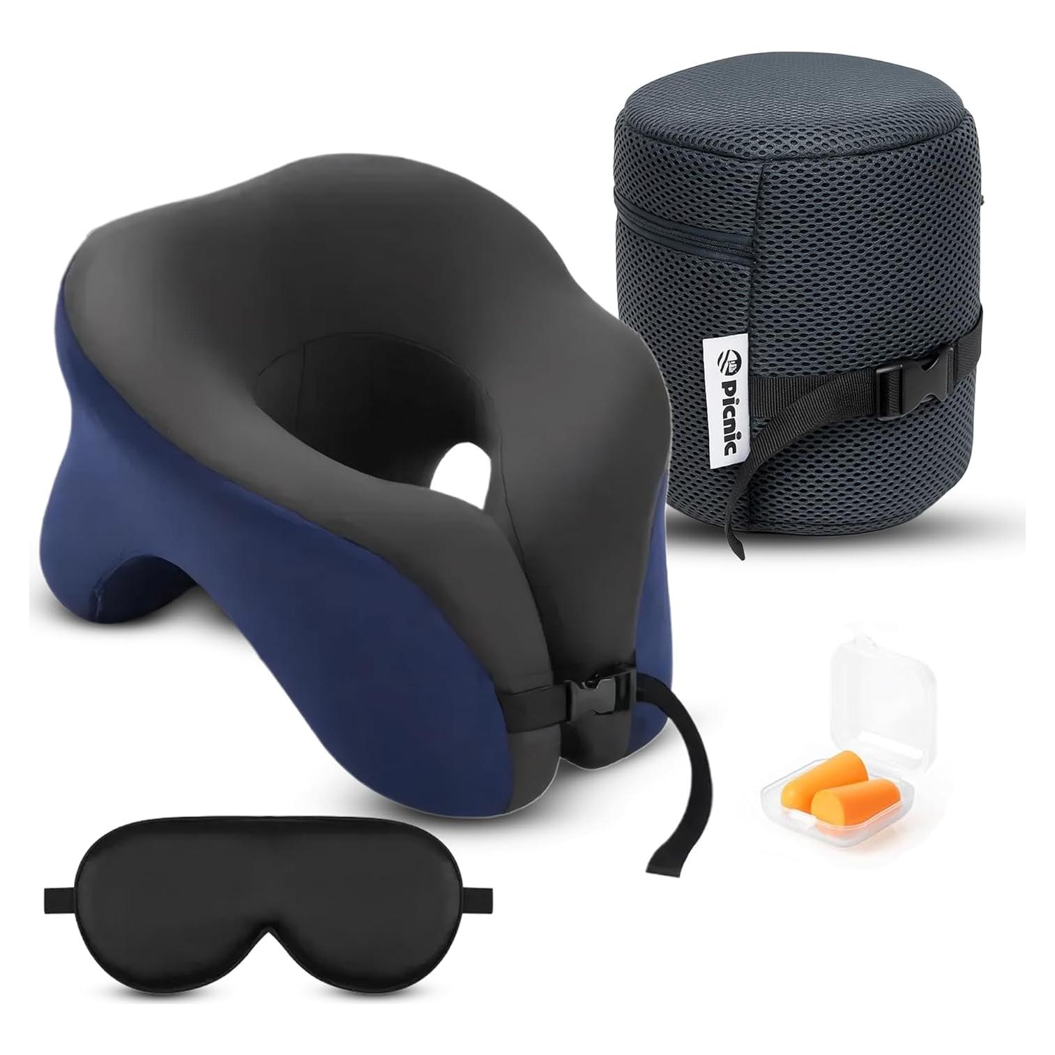 Almohada de Cuello Espuma de Memoria Picnic Compacta 32x23.5cm