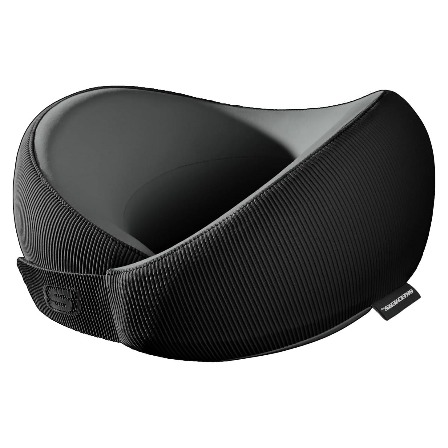 Almohada de Cuello Ergonómica Skechers - Espuma con Memoria, Negra