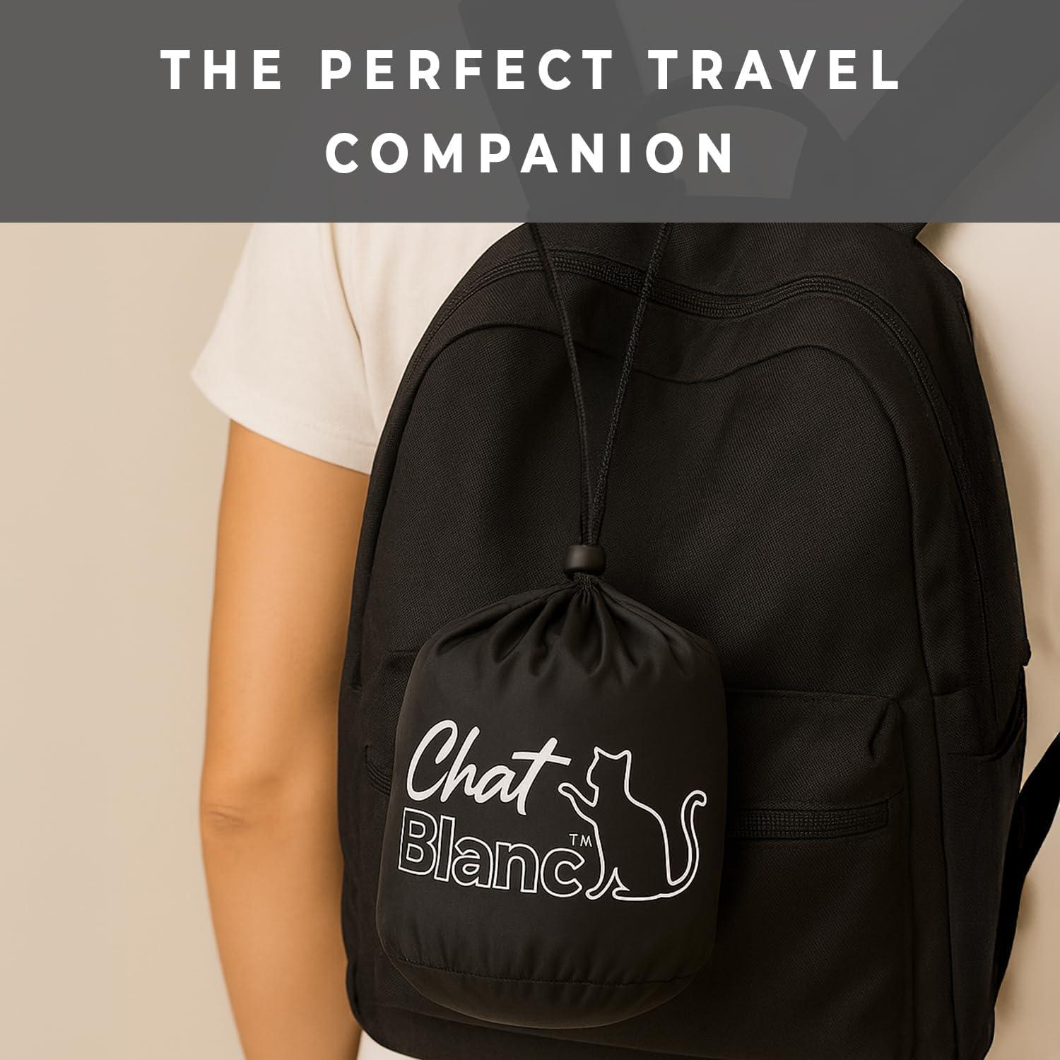 Almohada de Viaje CHAT BLANC Sky Lom Espuma con Memoria Gris