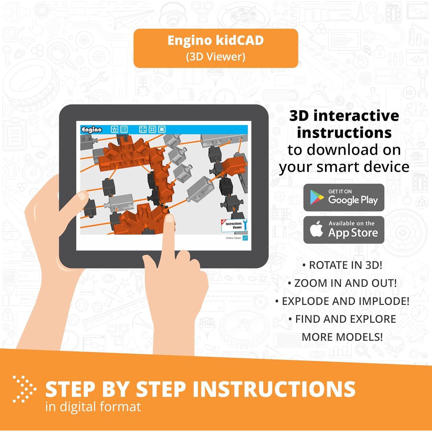 Kit de Robótica Programable Engino Coding Lab ERP Pro - 3 Motores y Sensores