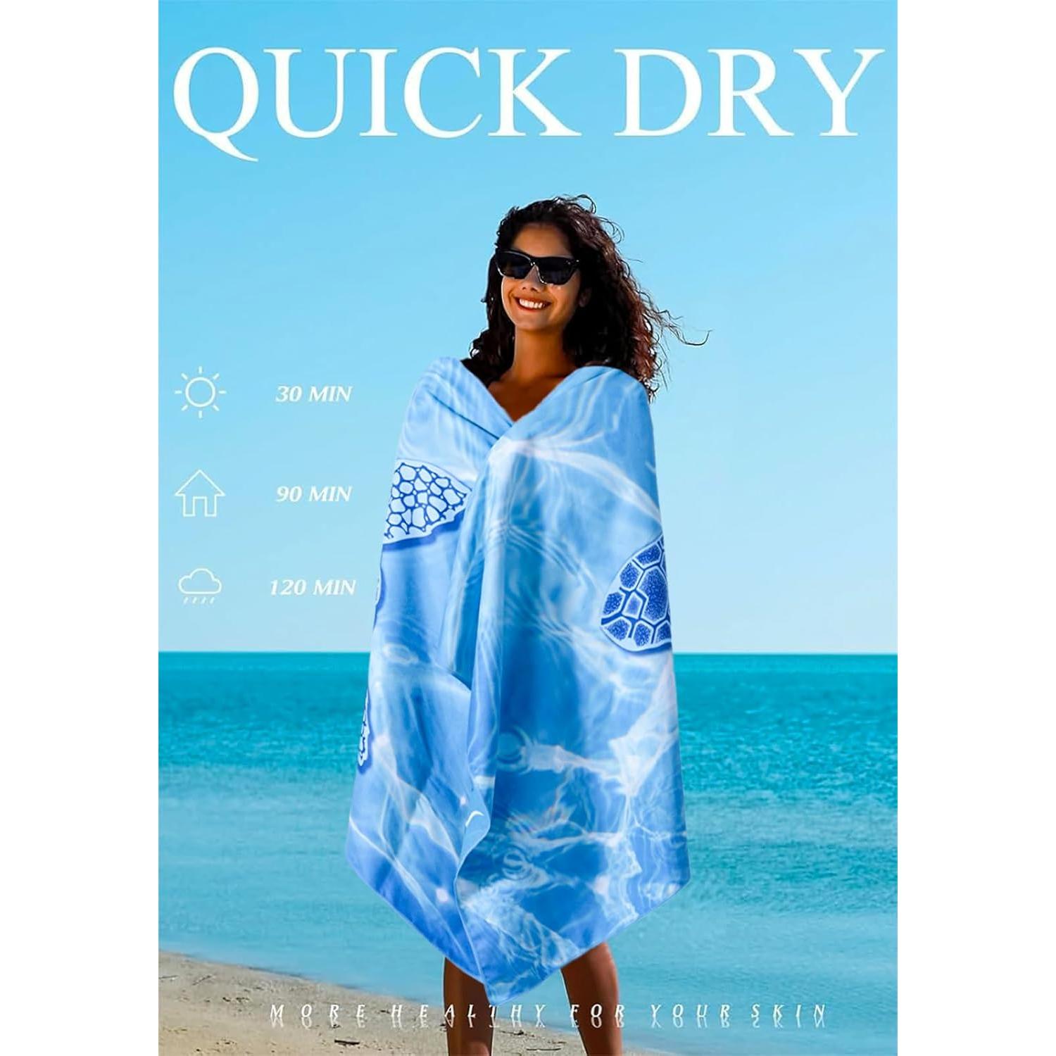 Toallas de Playa Microfibra Yongoes 4 Piezas 81x180 cm