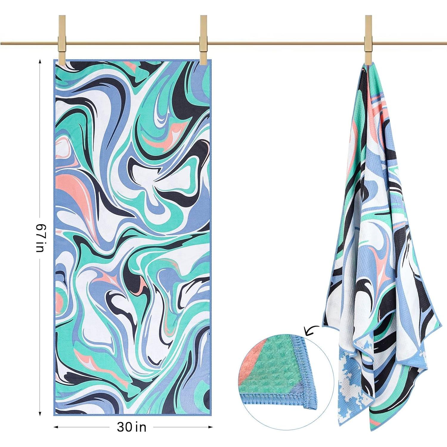 Toalla de Playa Microfibra FABBRICA HOME 76x170 cm Tropical