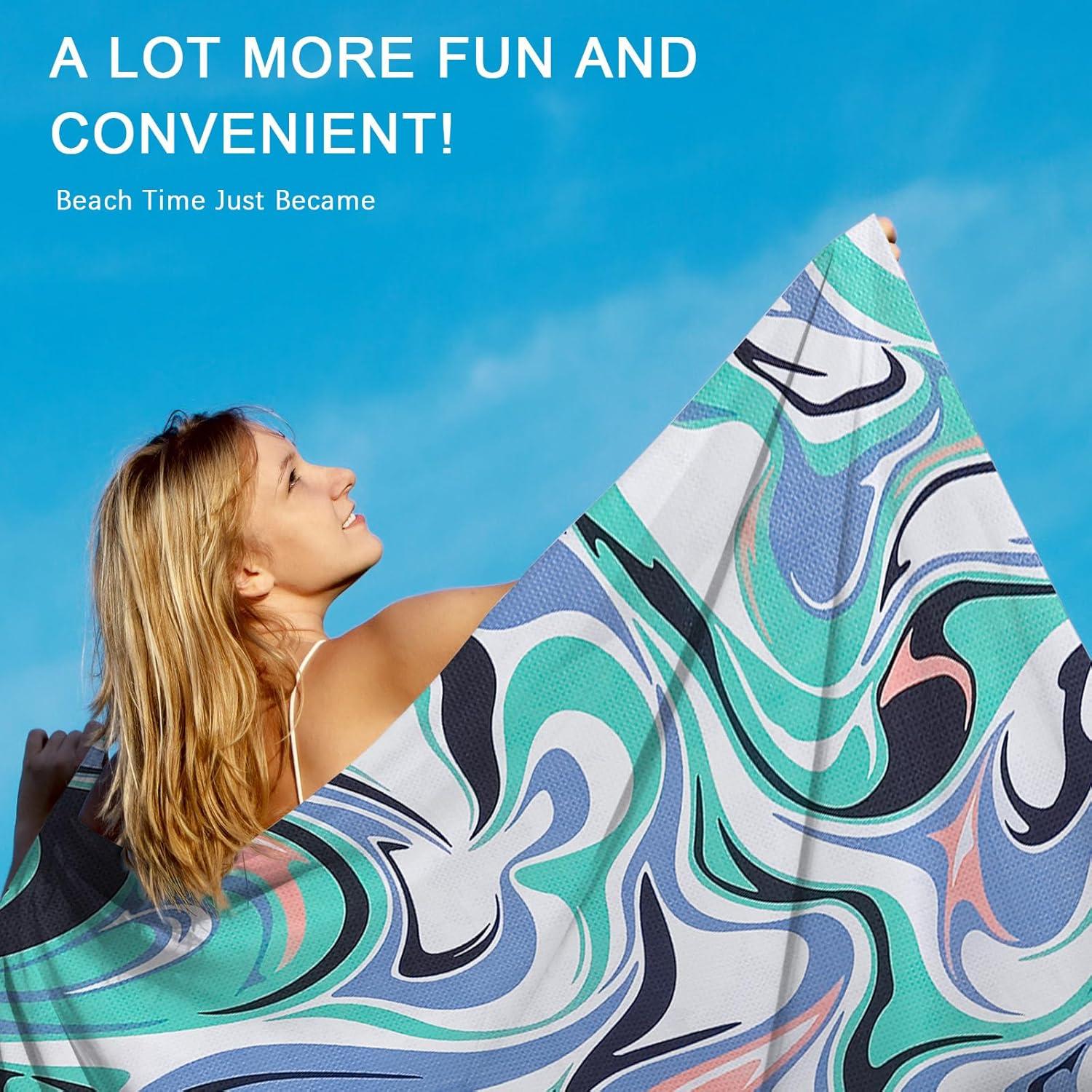 Toalla de Playa Microfibra FABBRICA HOME 76x170 cm Tropical