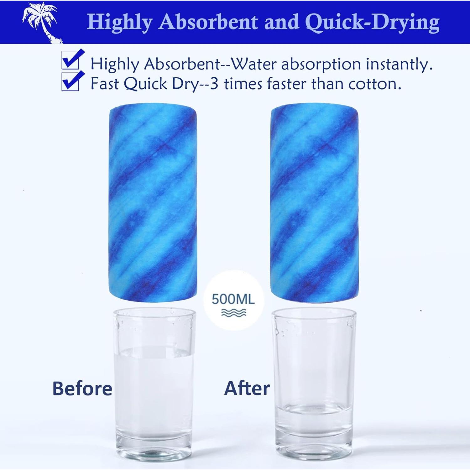 Toalla de Playa Microfibra PILIFALA Grande Azul Boho 180x81cm