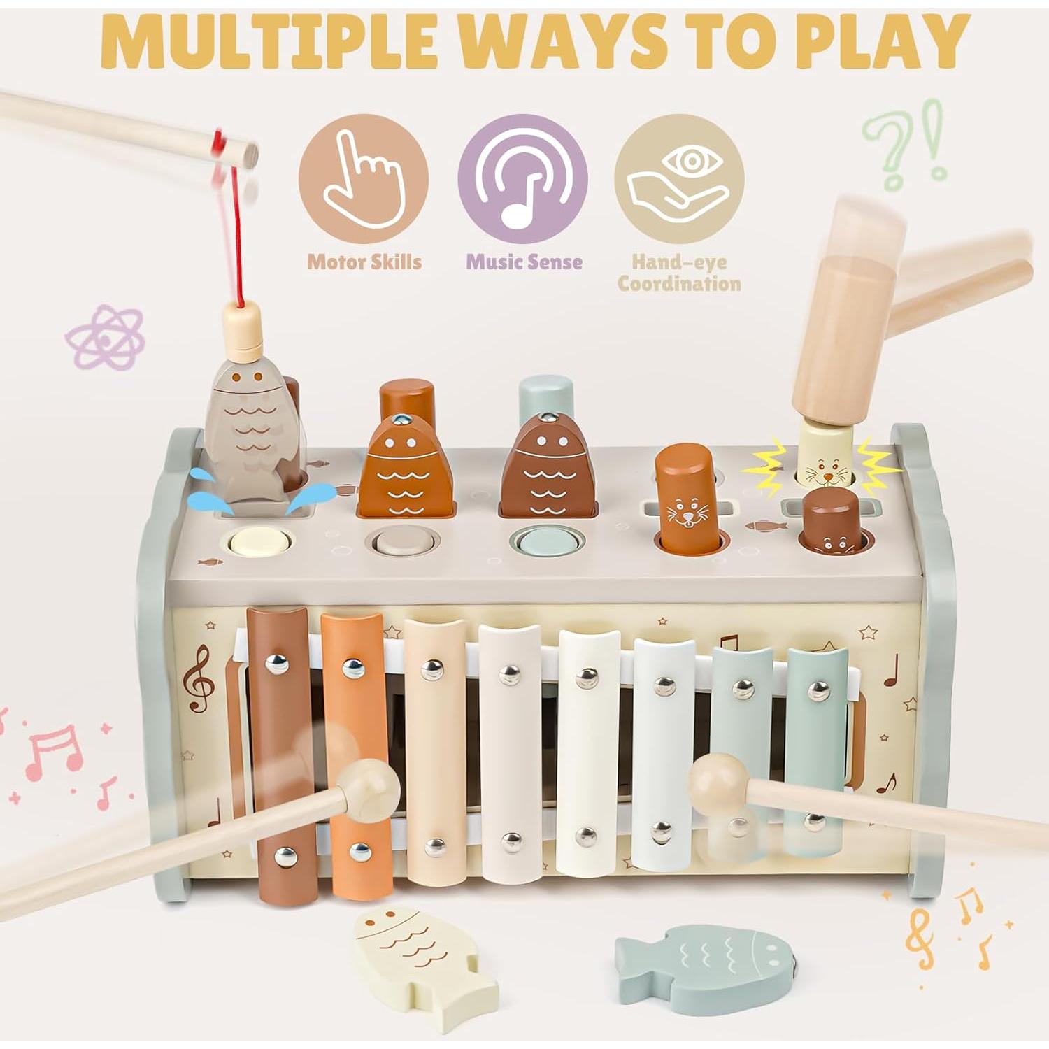 Juguete Montessori Joyreal de Madera para Niños 1-3 Años