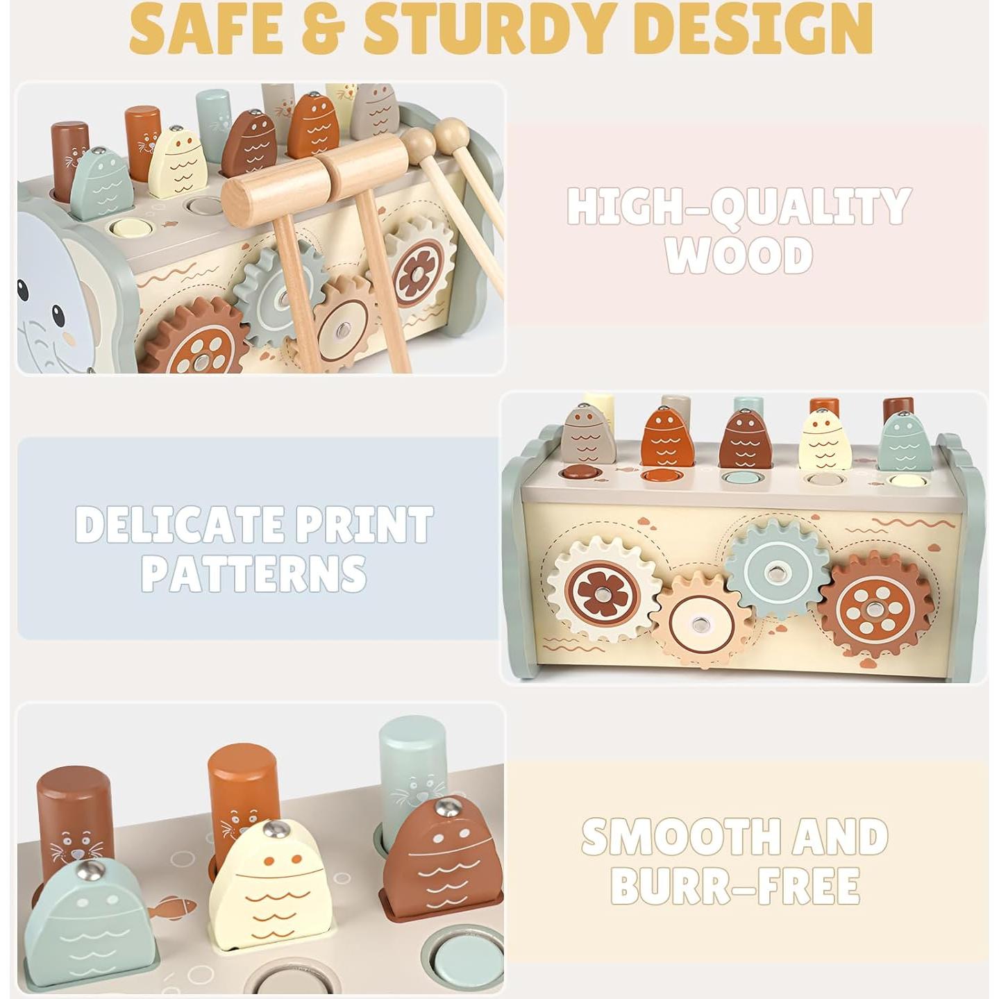 Juguete Montessori Joyreal de Madera para Niños 1-3 Años