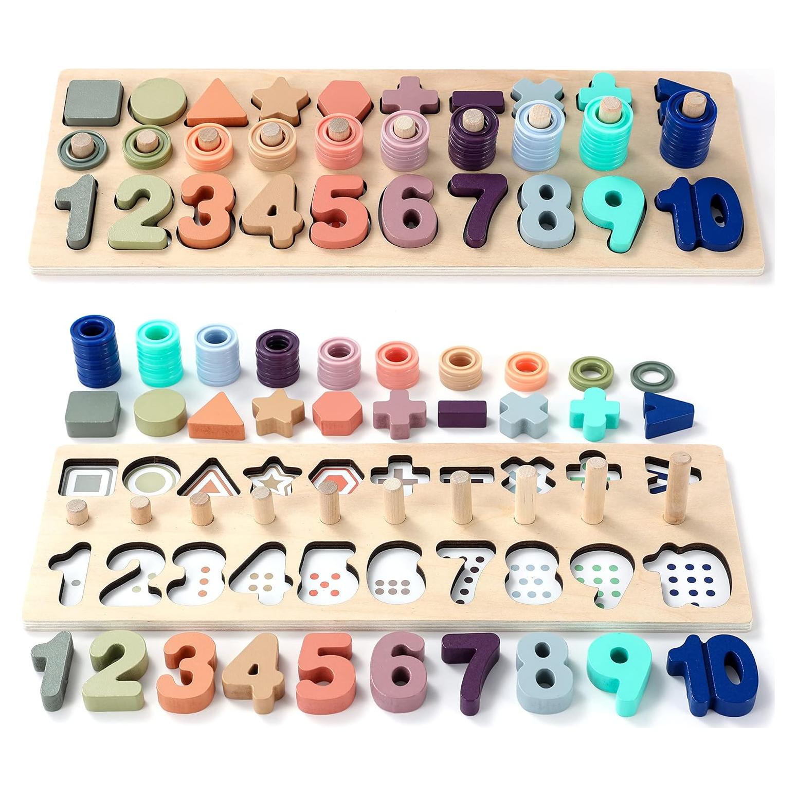 Juguetes Montessori GeroCrew Apilamiento y Conteo 39x14cm