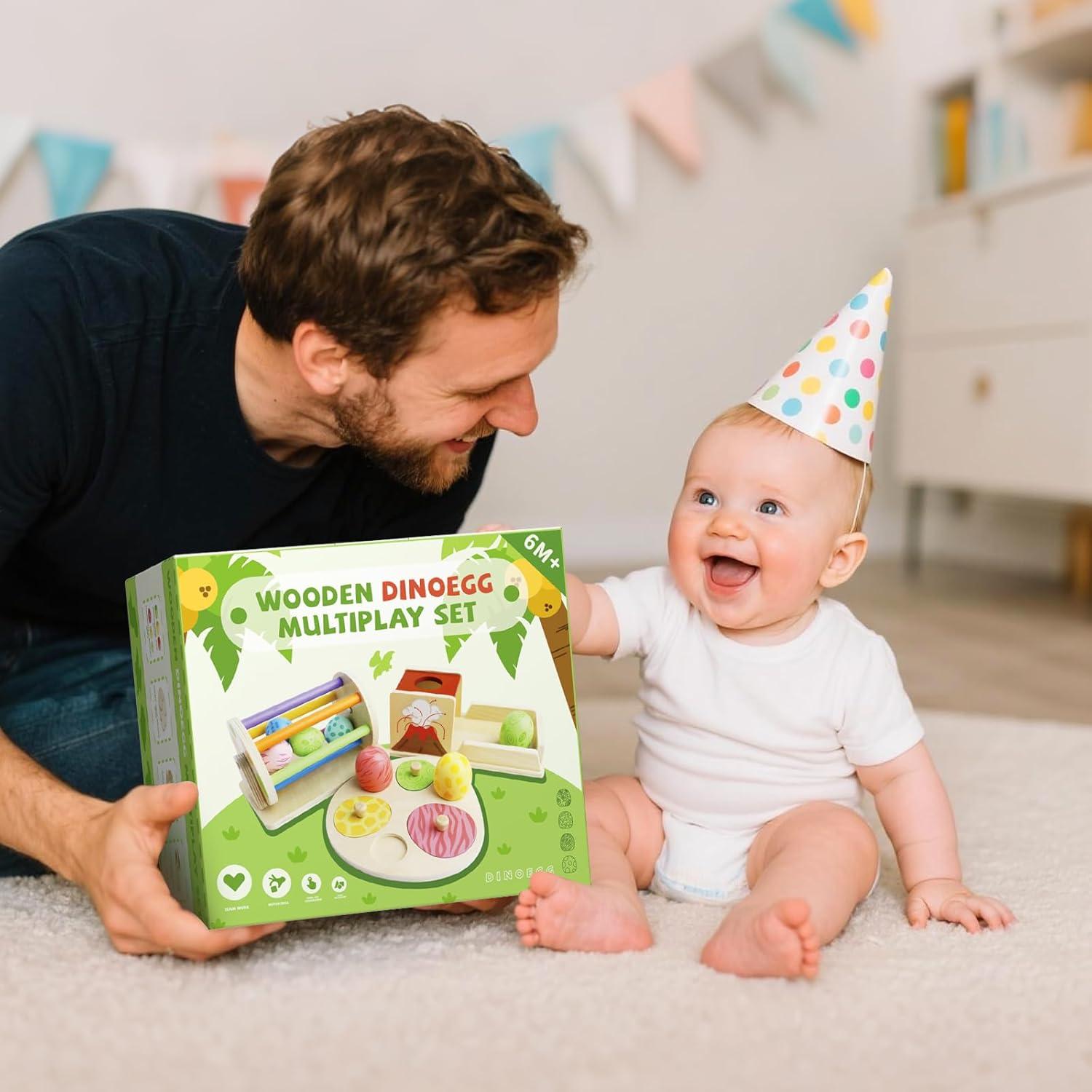 Juguetes Montessori Wuzhineisn de Madera para Bebés 6-18 Meses