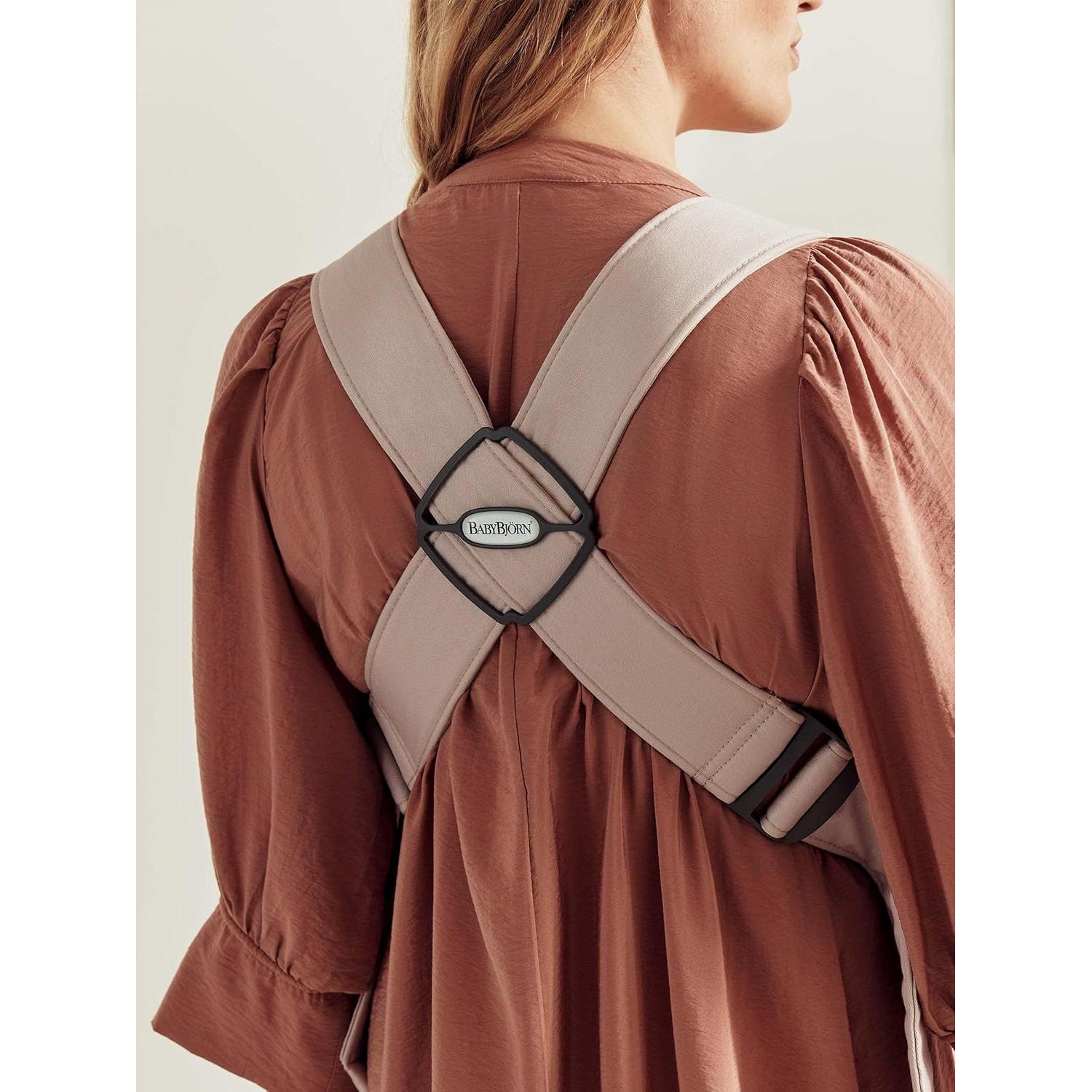 Portabebés Mini BabyBjörn Jersey 3D Beige Claro, Ergonómico