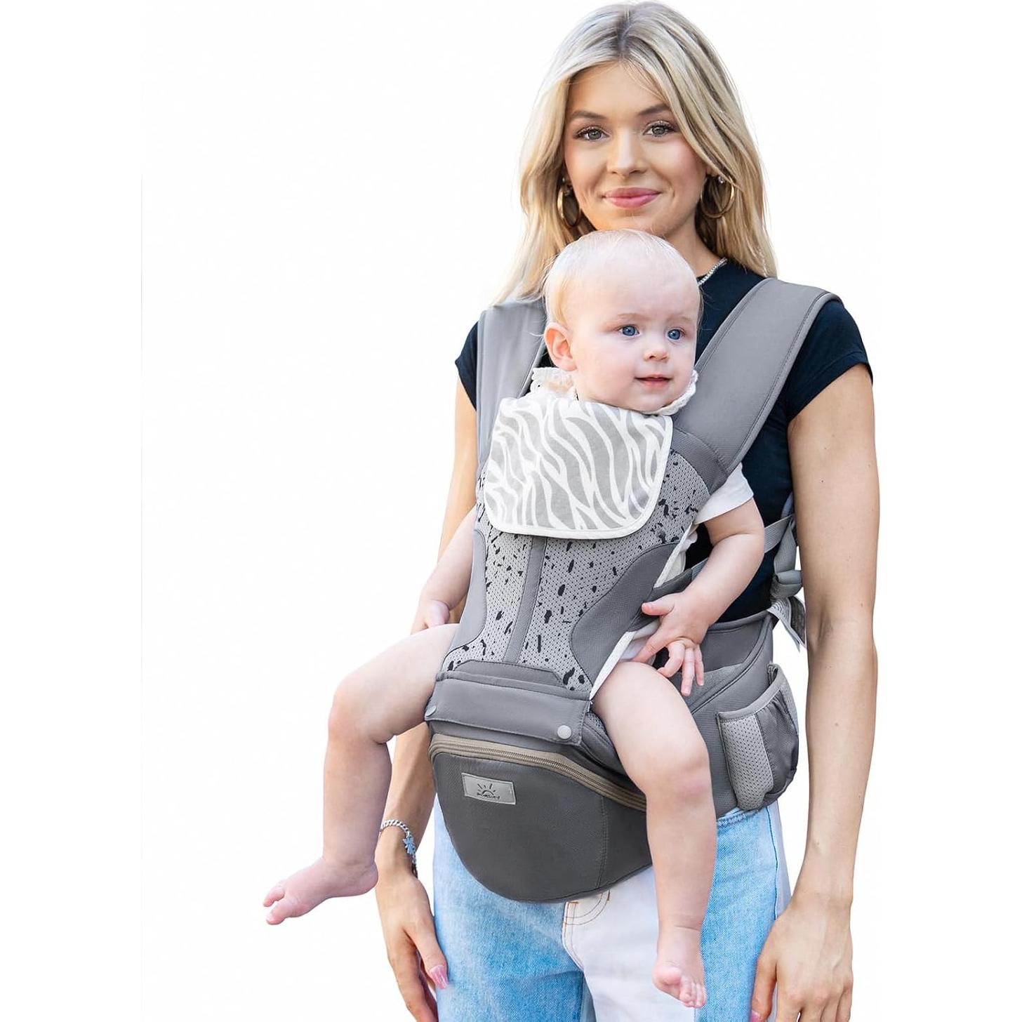 Portabebés Pro MOMTORY 6-en-1 Ergonómico para 3.2-22.7kg