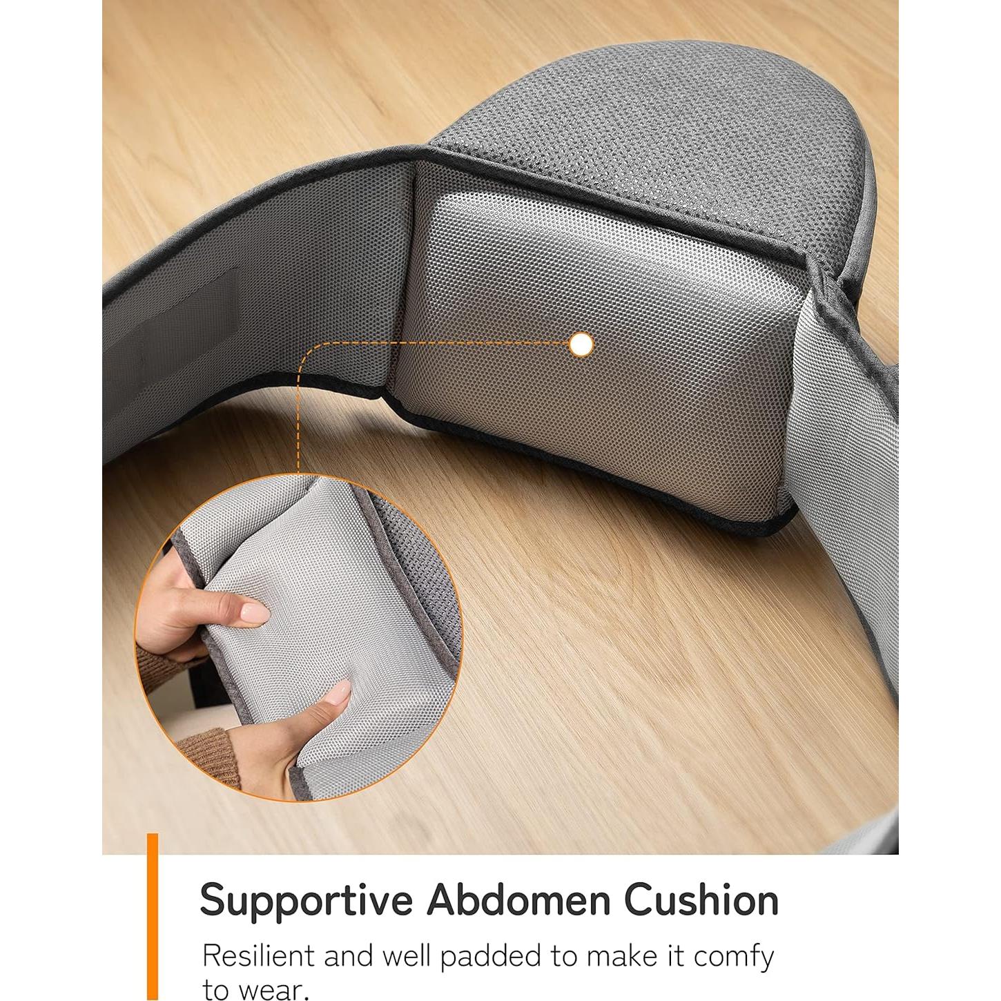 Portabebés Ergonomico Besrey BR-DE001 Gris con Soporte Lumbar