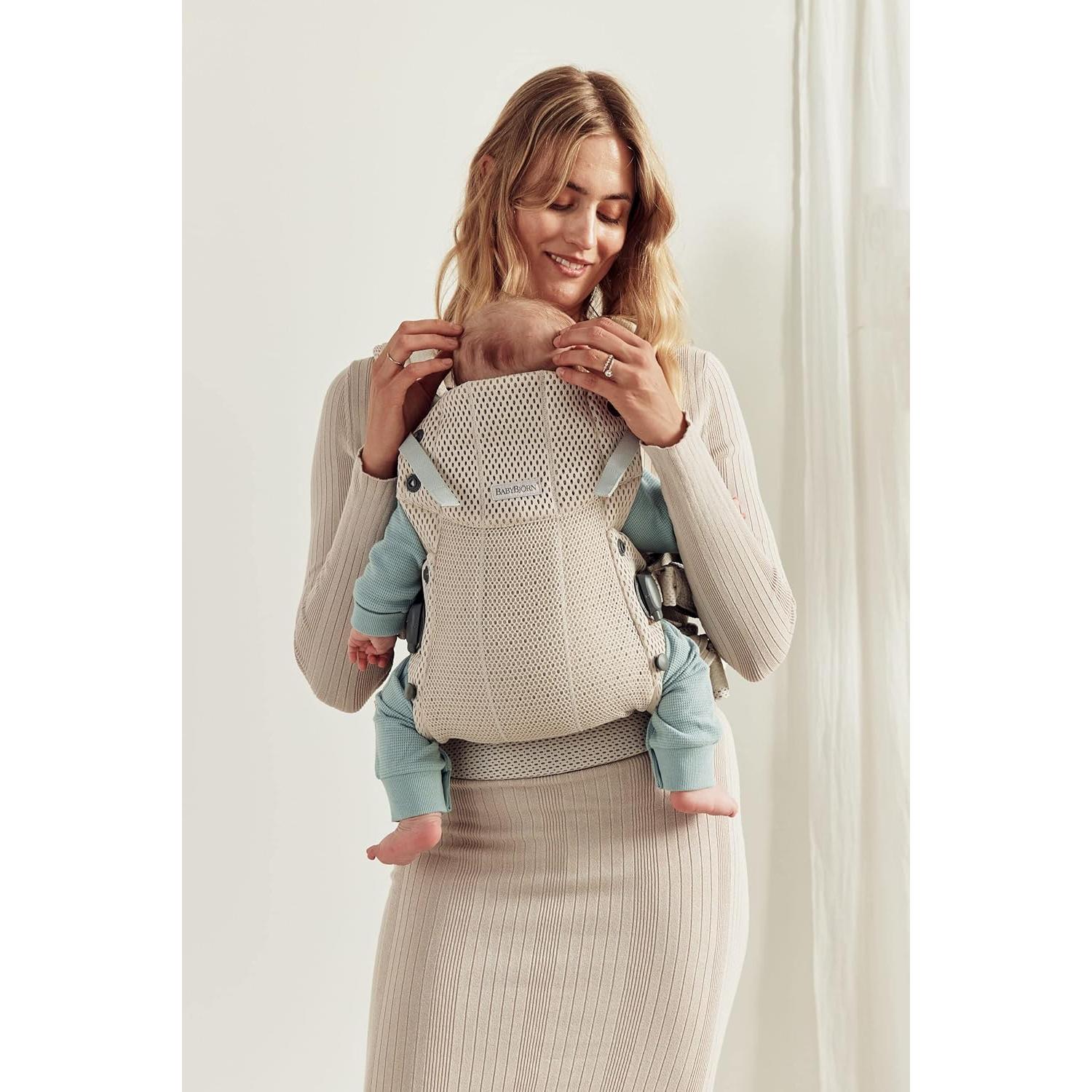 Portabebés BabyBjörn Harmony Crema Malla 3D Ergonómico 3 en 1