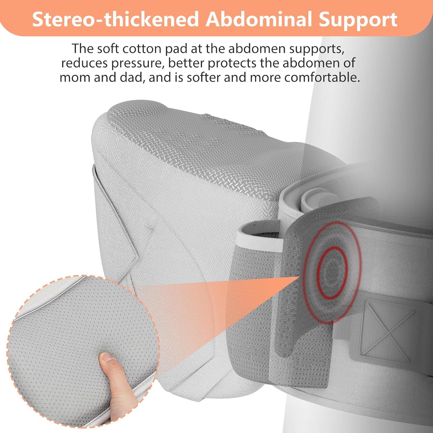 Portabebés de Cadera HKAI Ergonómico Gris Claro 0-20 kg