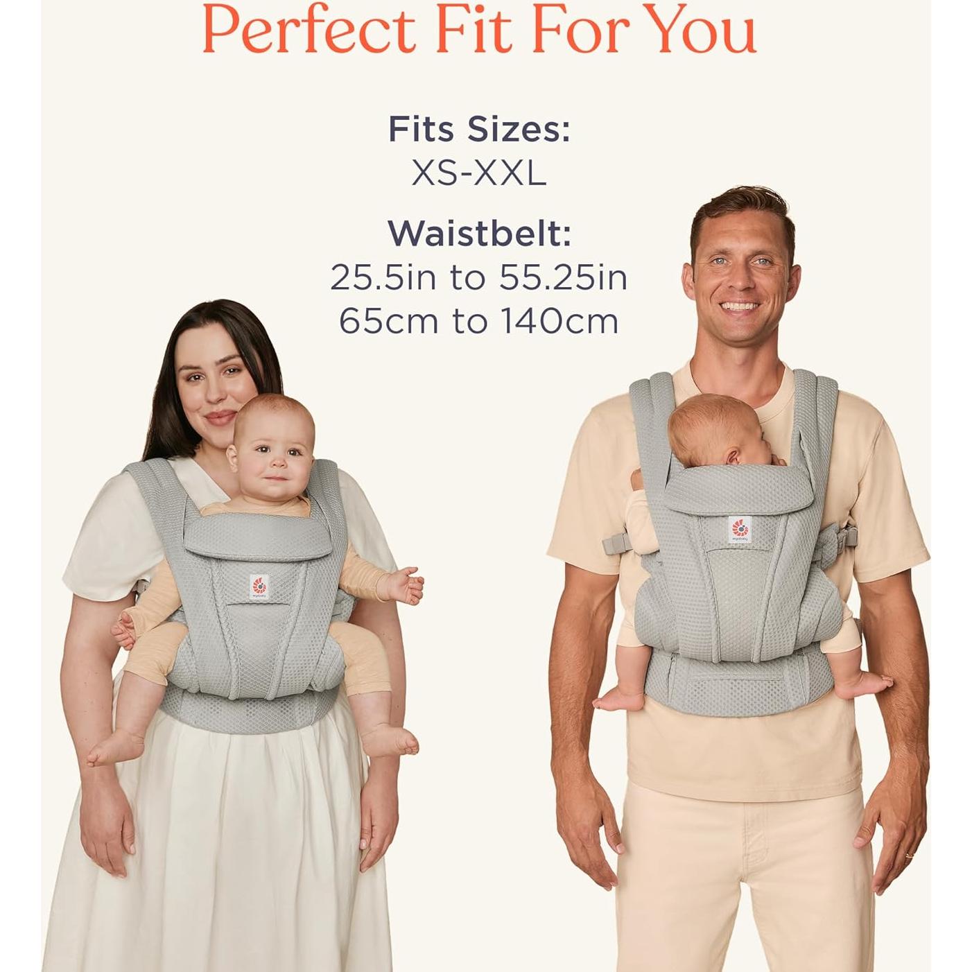 Portabebés Ergobaby Omni Deluxe Malla Beige Natural 3.18-20.41 kg