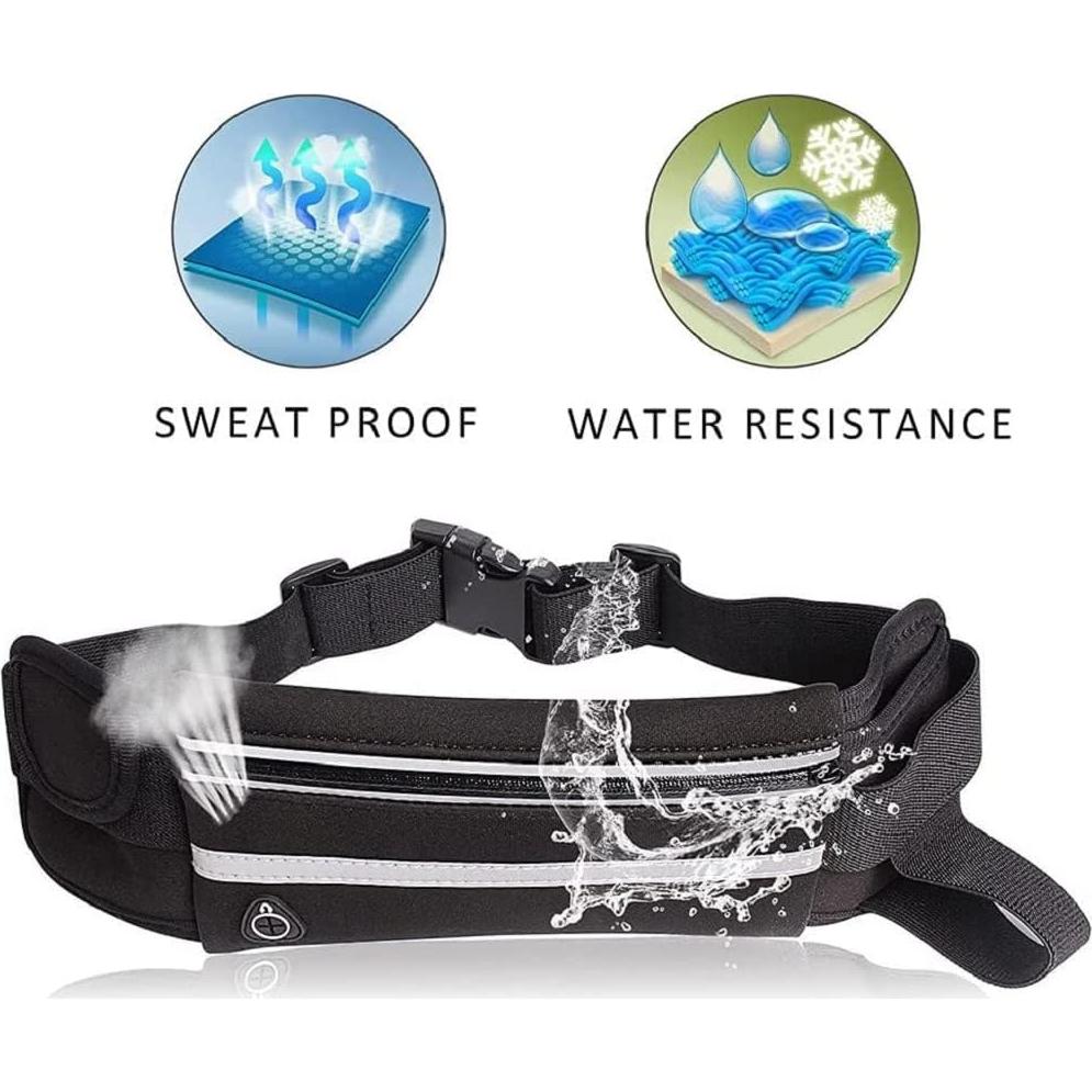 Cinturón de Correr Armear Unisex Ajustable Impermeable 20x10 cm