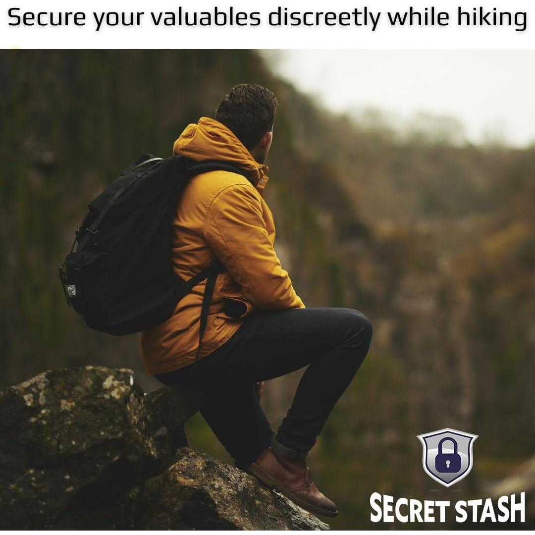 Cinturón de Dinero de Seguridad Secret Stash Mediano Negro