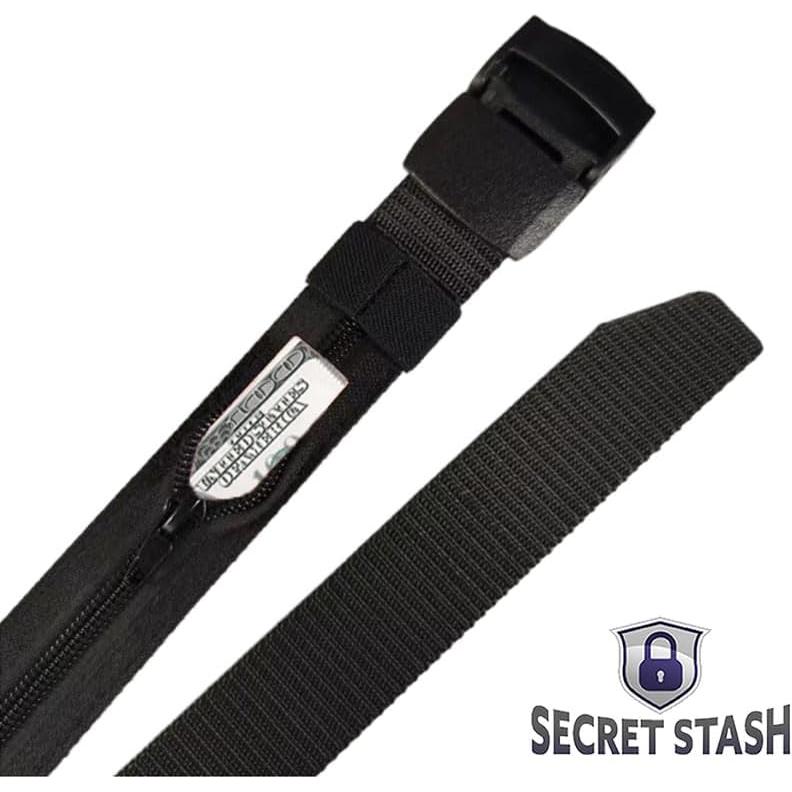 Cinturón de Dinero de Seguridad Secret Stash Mediano Negro