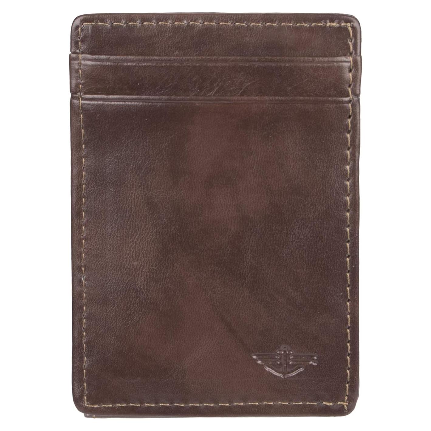 Billetera Dockers Hombre delgada con bolsillo frontal RFID