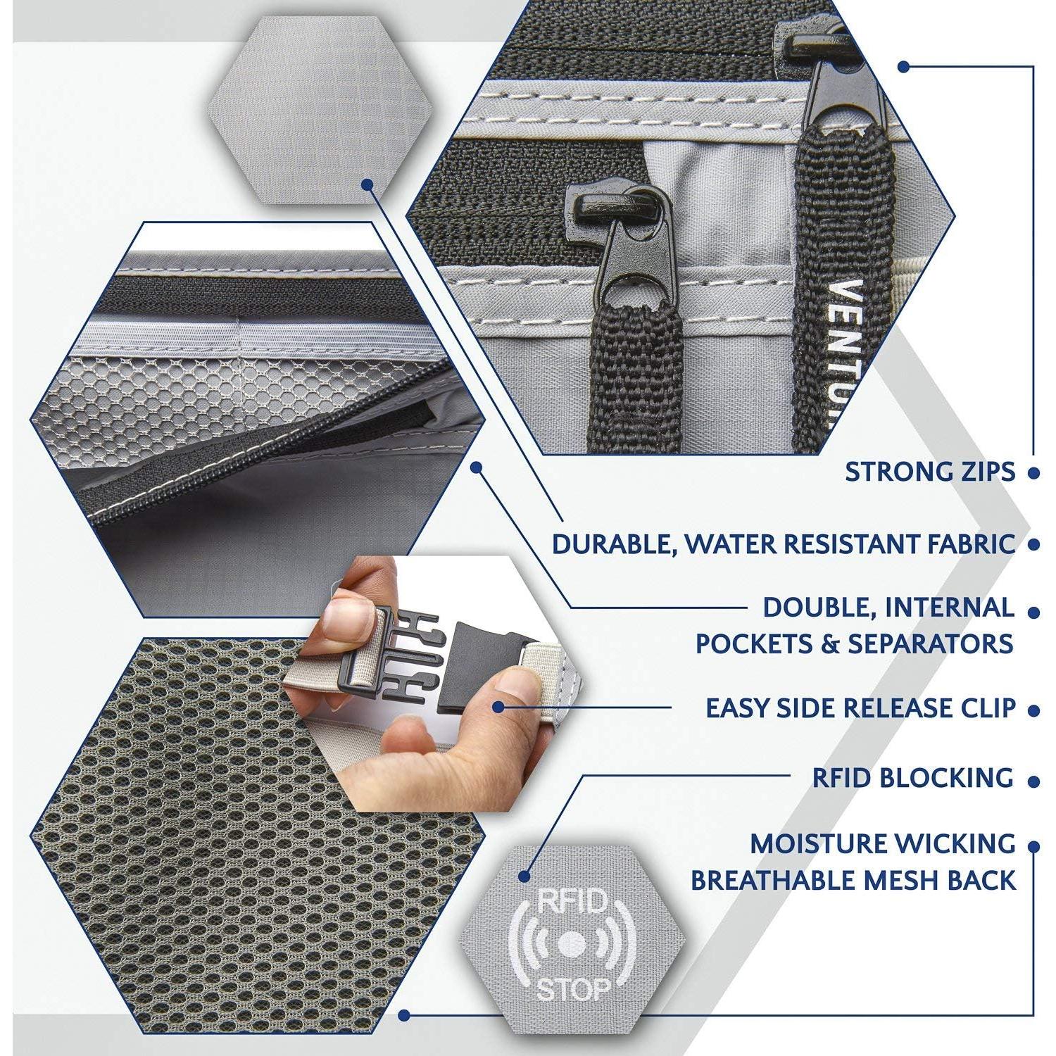 Cinturón de Dinero y Billetera de Cuello VENTURE 4TH RFID