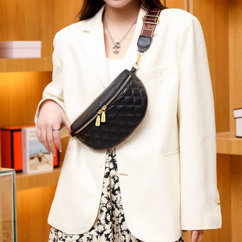 Bolso Cruzado Eslcorri para Mujeres - Mochila de Cintura de Cuero 14x22x6 cm