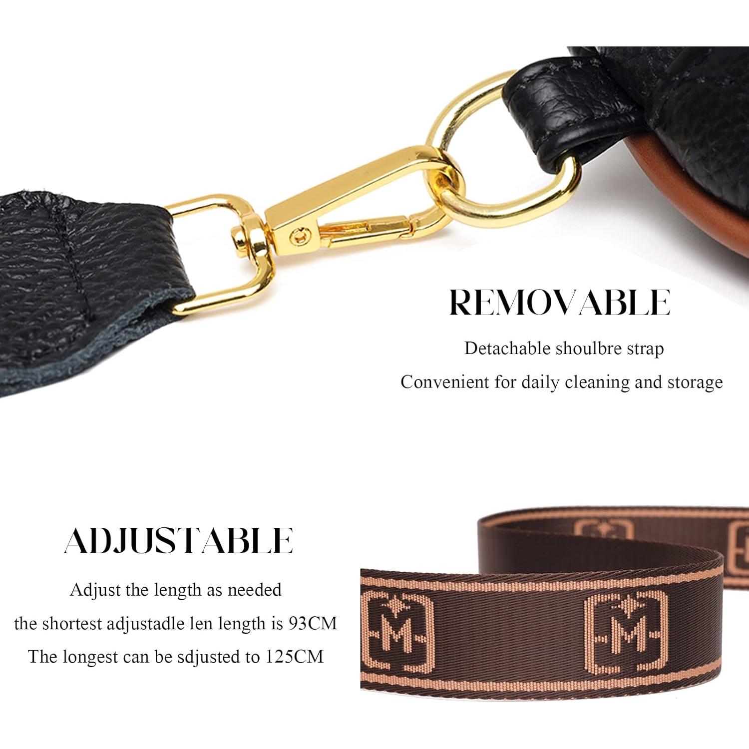 Bolso Cruzado Eslcorri para Mujeres - Mochila de Cintura de Cuero 14x22x6 cm