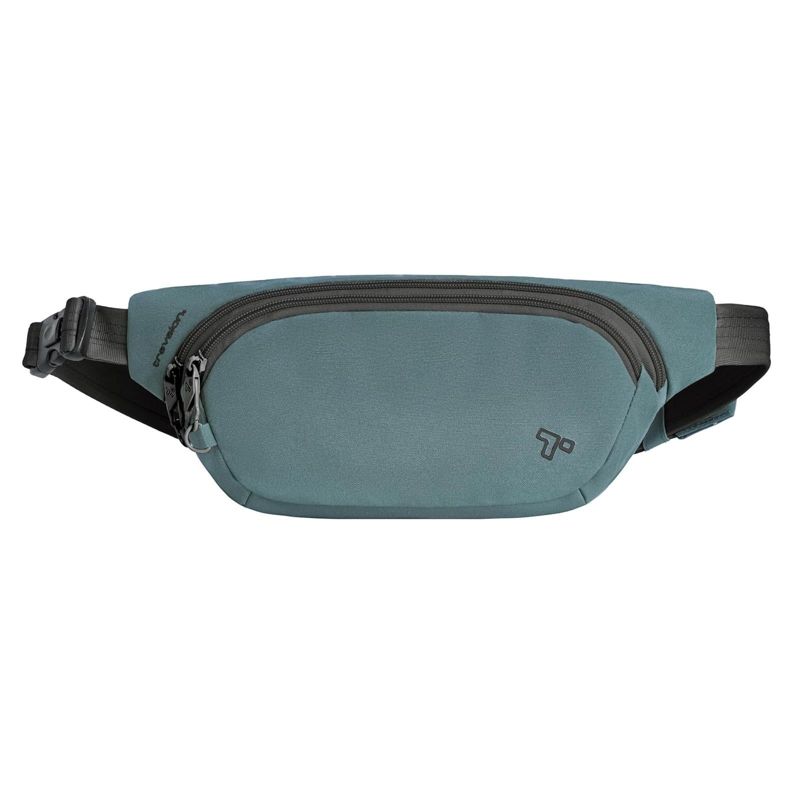 Bolso de Cintura Anti-Robo Travelon 28x15 cm Azul Pizarra