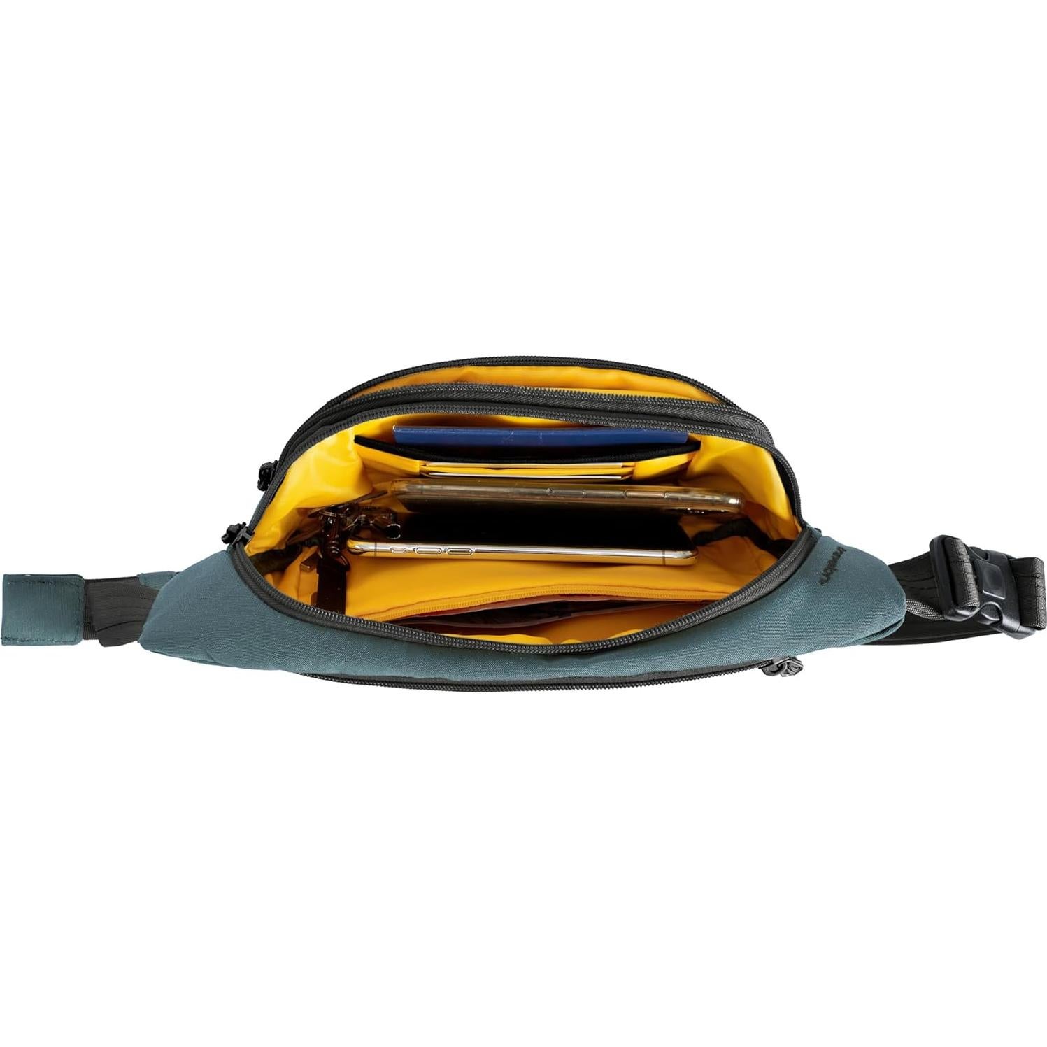 Bolso de Cintura Anti-Robo Travelon 28x15 cm Azul Pizarra