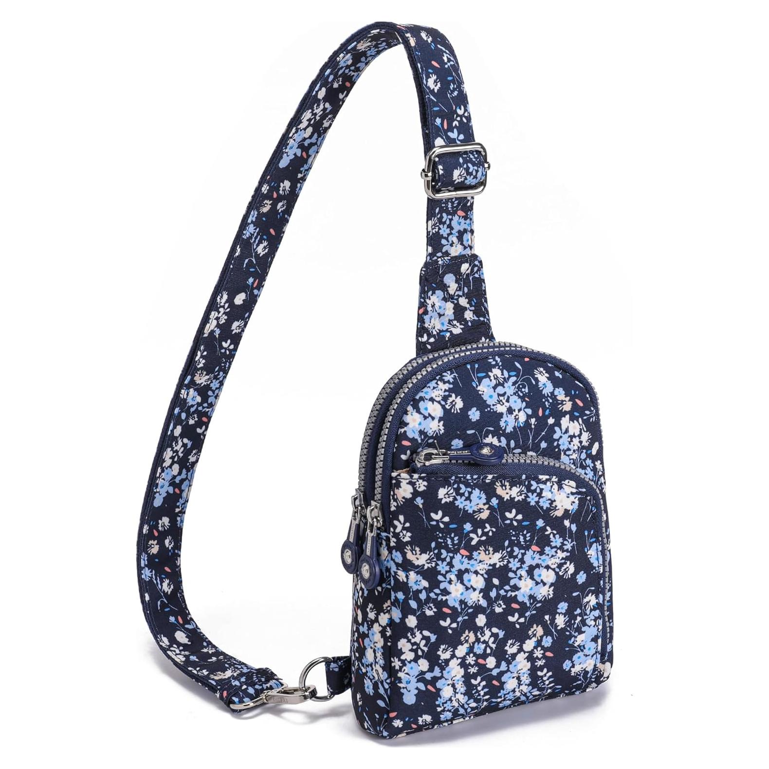 Bolsa Cruzada Ajustable INICAT con Bloqueo RFID para Mujeres