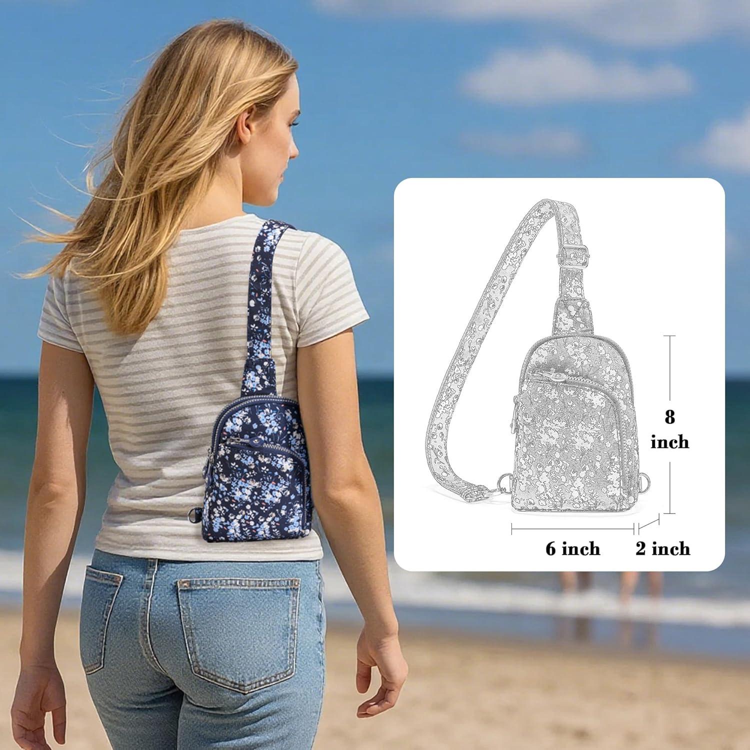 Bolsa Cruzada Ajustable INICAT con Bloqueo RFID para Mujeres