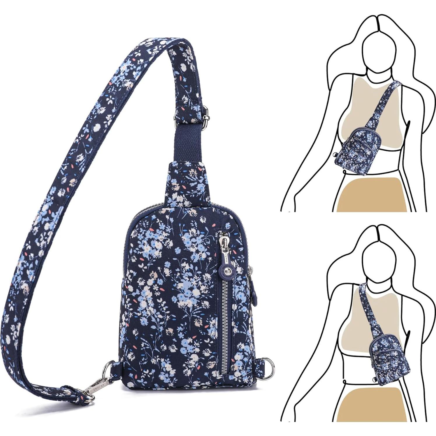 Bolsa Cruzada Ajustable INICAT con Bloqueo RFID para Mujeres