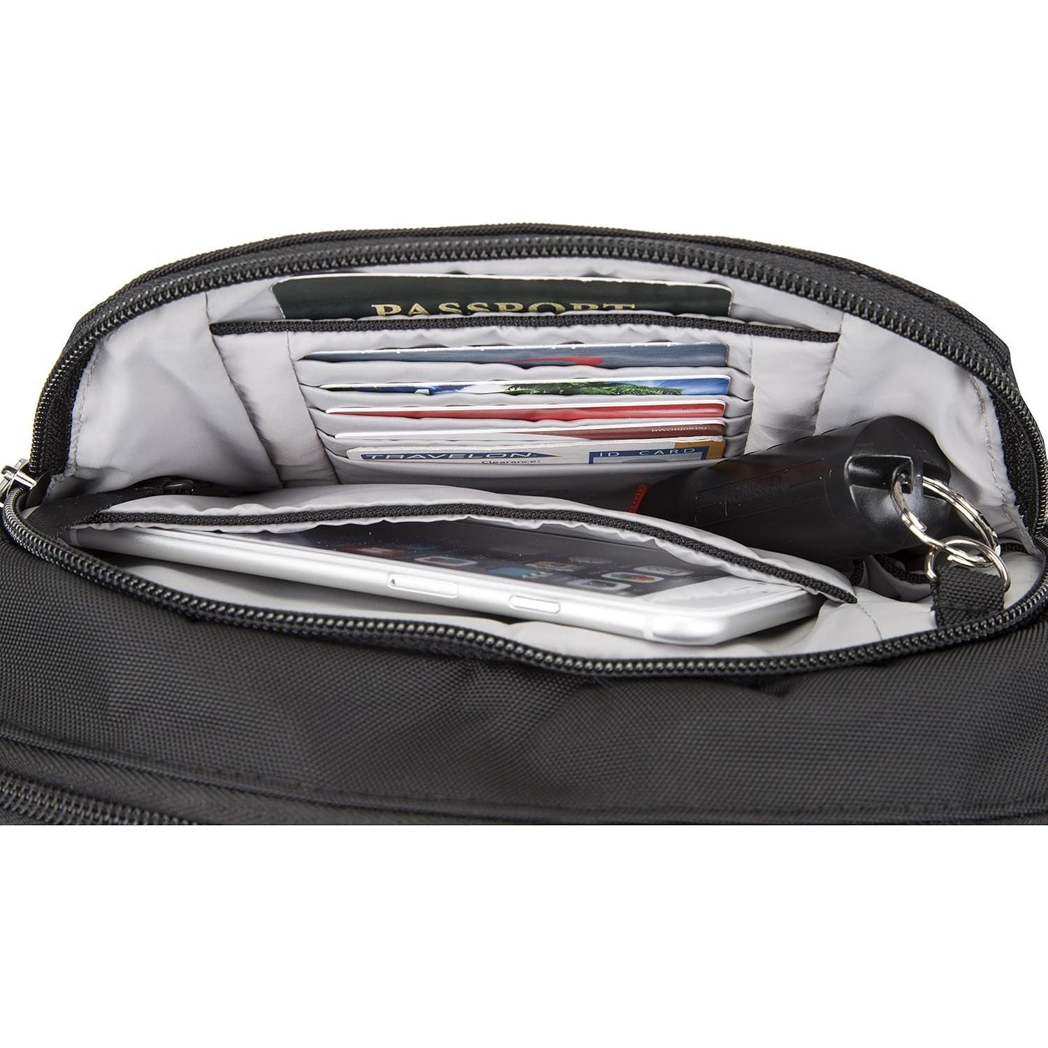Bolsa de Cintura Antirrobo Travelon 43050 500 Negra