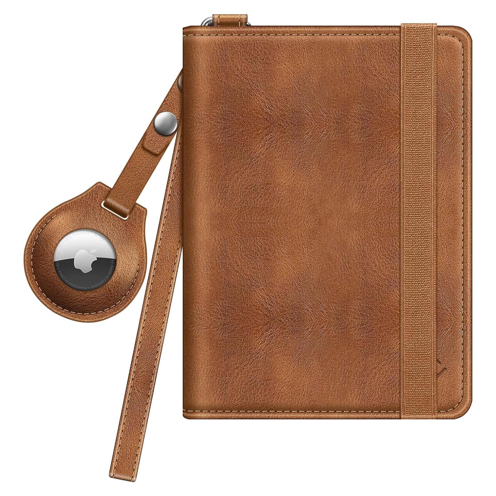 Porta Pasaporte Fintie Slim con Soporte para Airtag y RFID