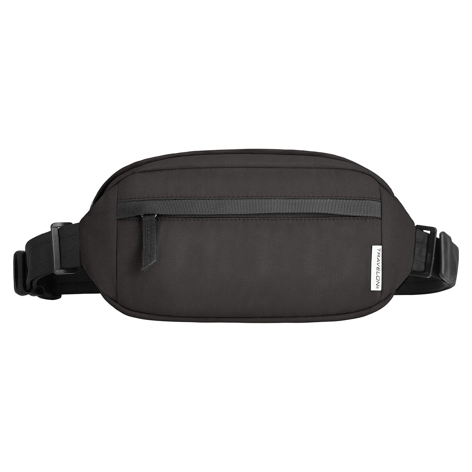 Bolsa de Cadera Antirrobo Travelon Origin Negra 25.4x13.9 cm