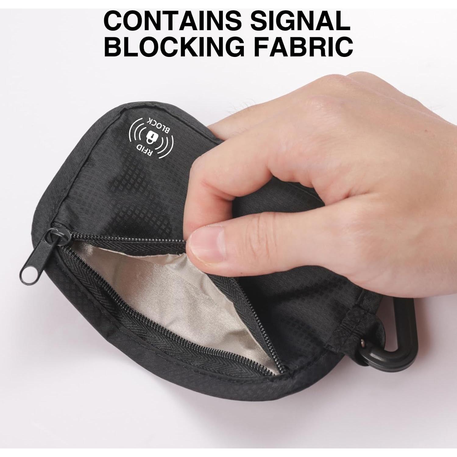 Cartera Antirrobo RFID KOSMCCO Minimalista Negra 12.7x8.89cm