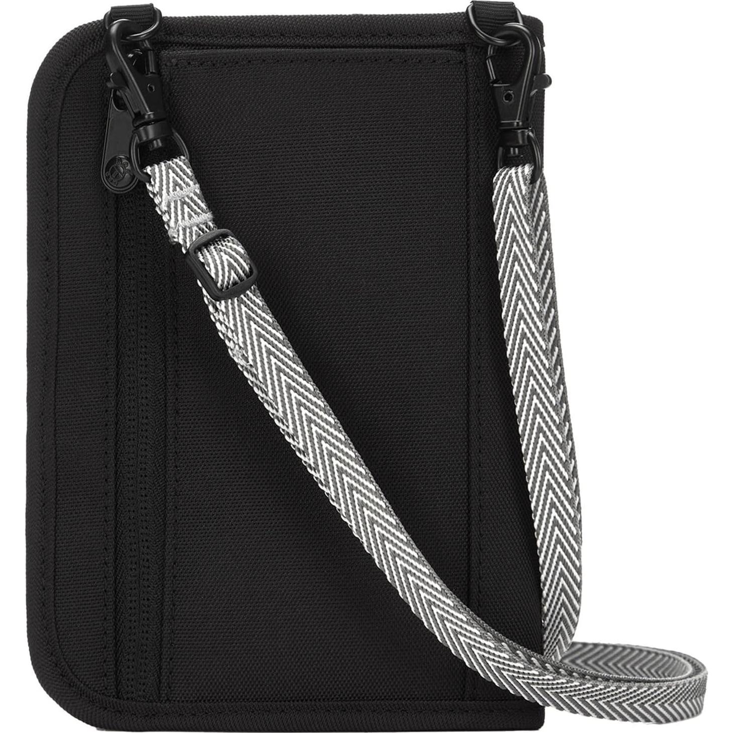 Billetera Antirrobo Compacta Pacsafe RFIDsafe V150 Negra