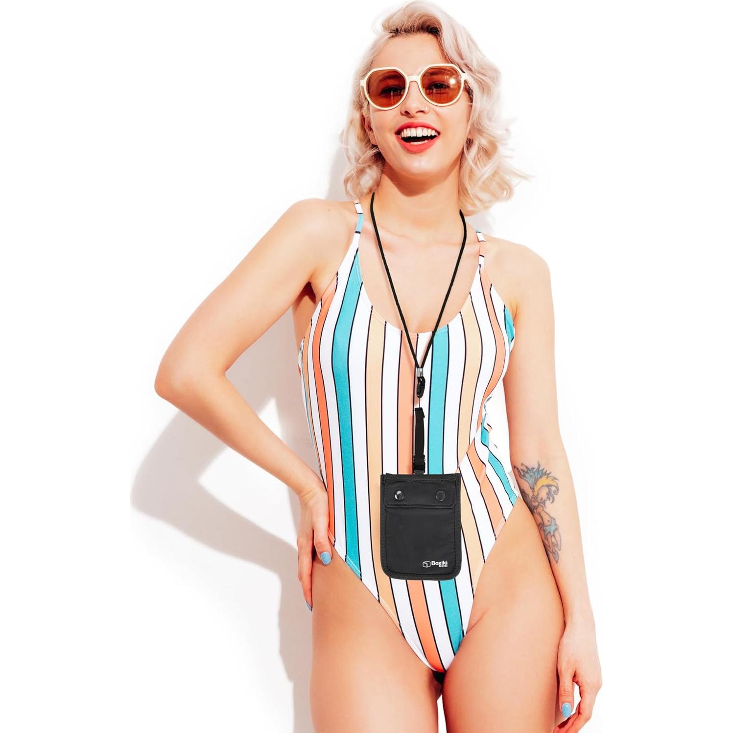 Billetera Oculta Boxiki Travel para Sujetador - Seguridad RFID