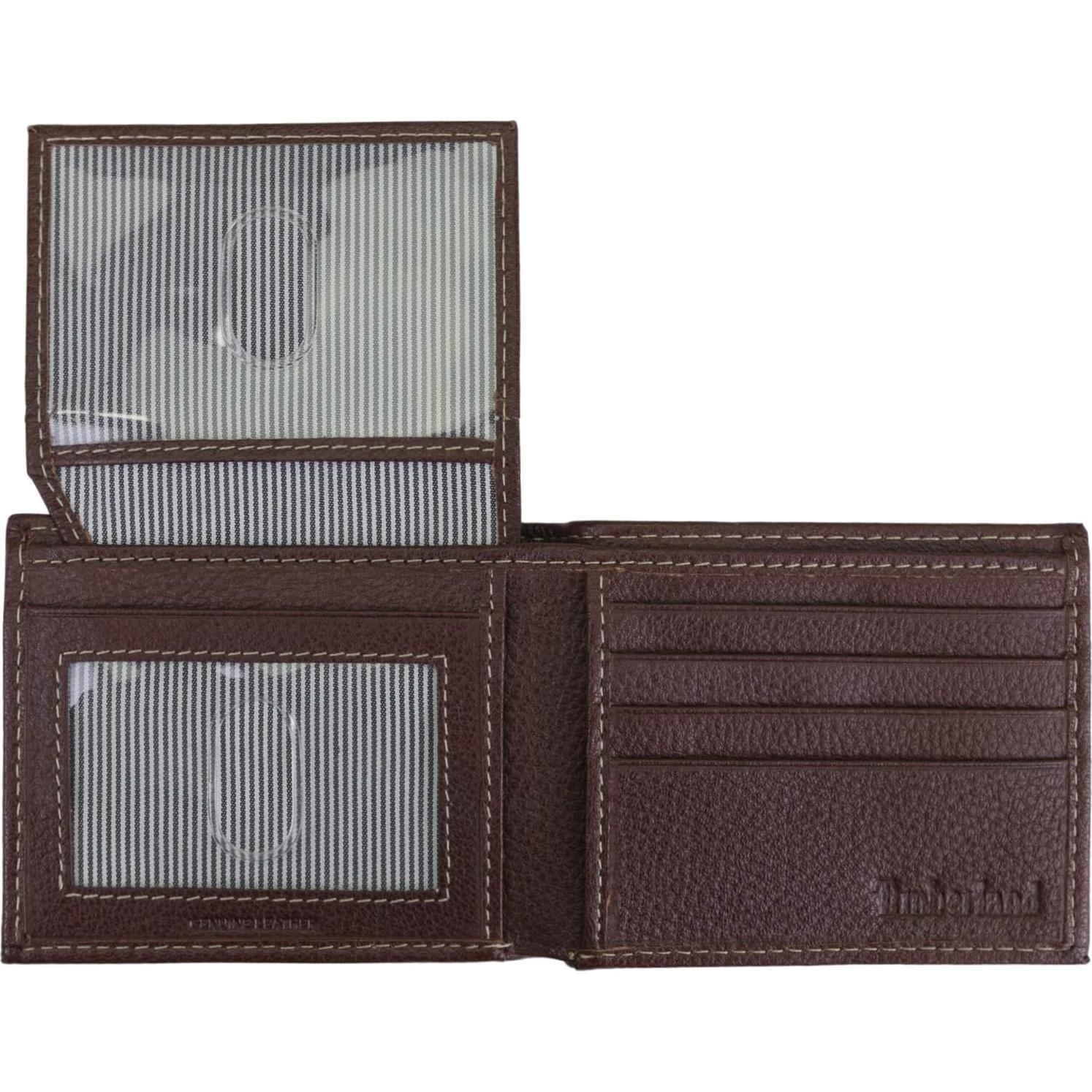 Billetera de Cuero Timberland para Hombre con Bolsillo Plegable