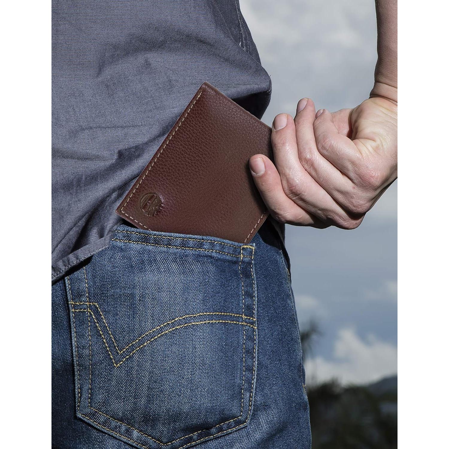 Billetera de Cuero Timberland para Hombre con Bolsillo Plegable