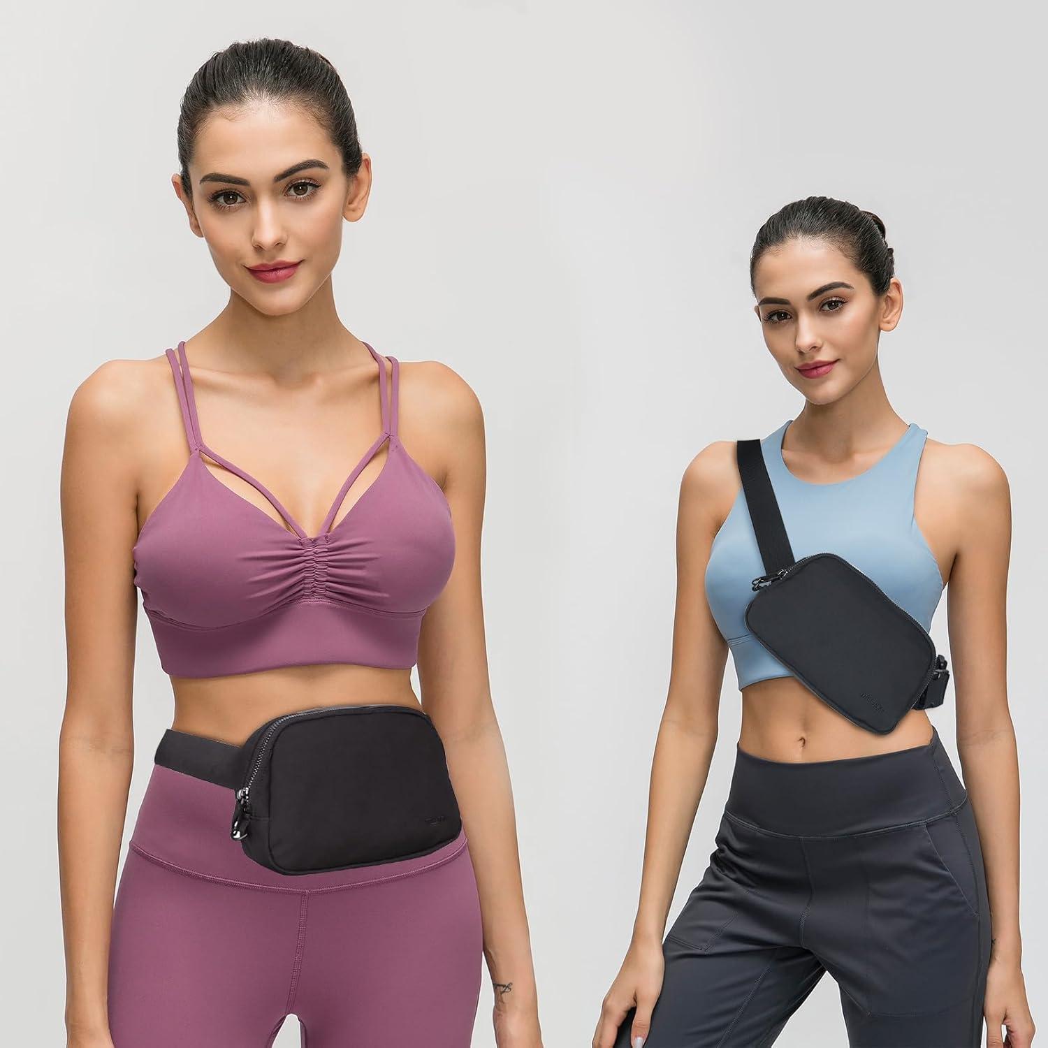 Bolso de Cintura Antirrobo MELCOU Unisex Negro 21x14.2cm