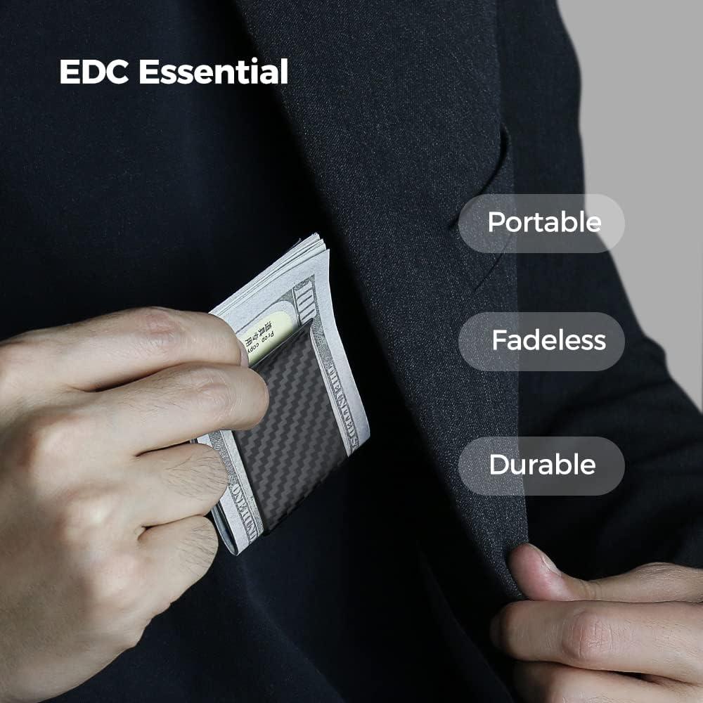 Clip de Dinero MONOCARBON de Fibra de Carbono Minimalista