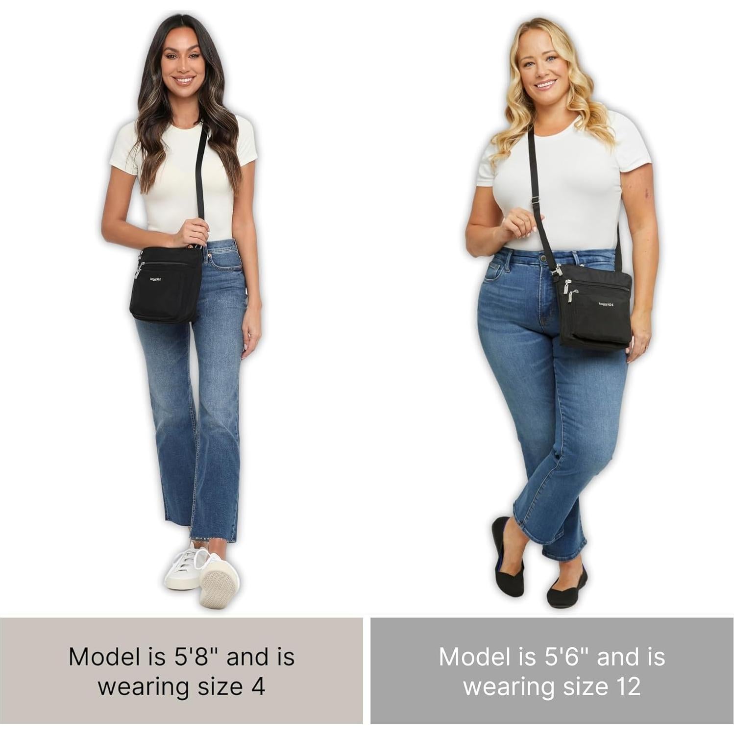 Bolso Cruzado Baggallini Pocket Mujer 21.6x21.6cm Ligero RFID