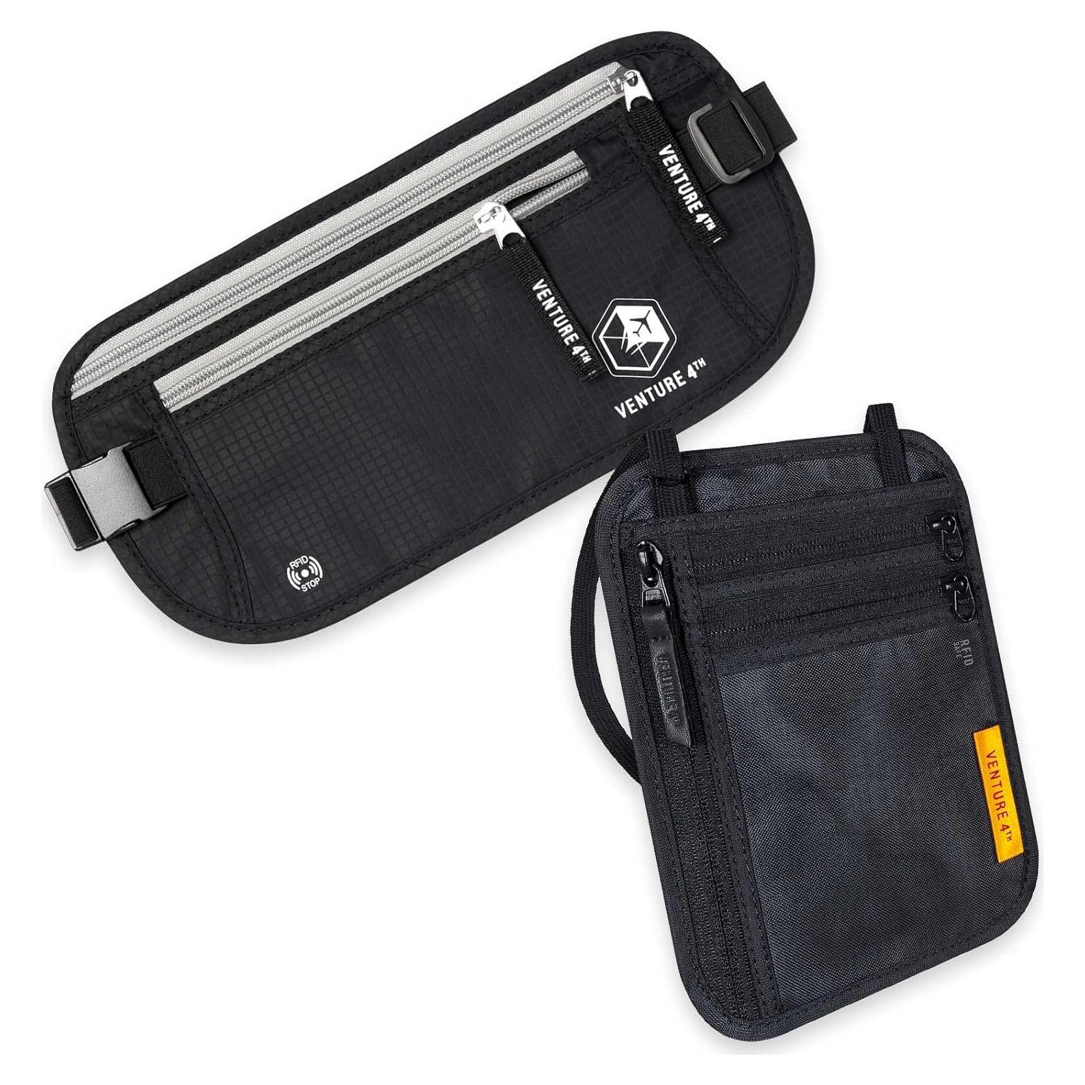 Cinturón de Dinero y Billetera de Viaje VENTURE 4TH RFID